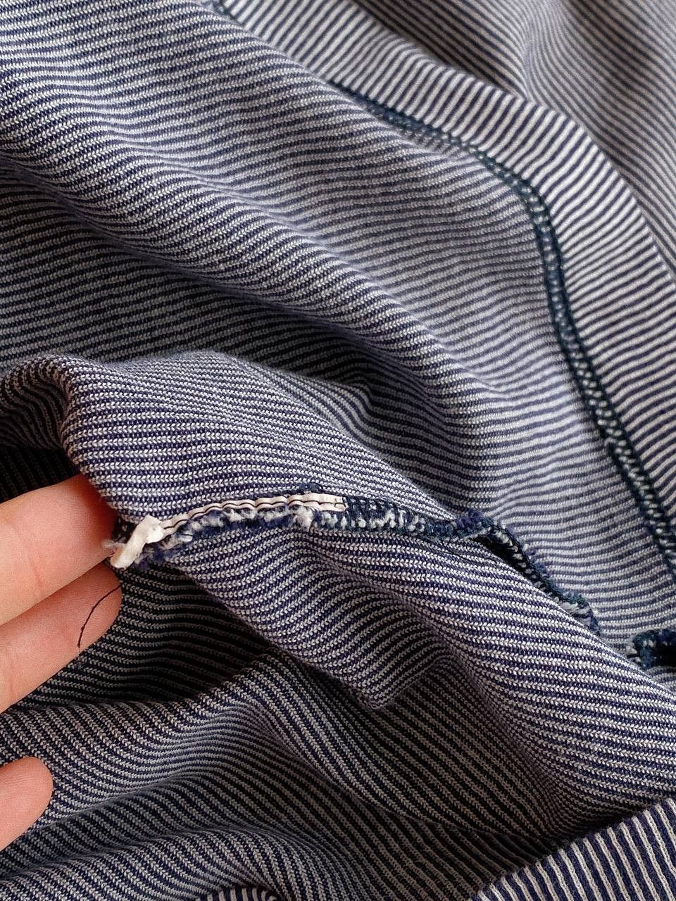 Missoni Missoni Shirt Blue White Stripe Optical Pattern Size US S / EU 44-46 / 1 - 15 Thumbnail