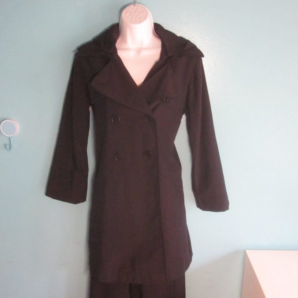 Theory Theory Black Button Up Trench Coat Size M Size M / US 6-8 / IT 42-44 - 7 Thumbnail
