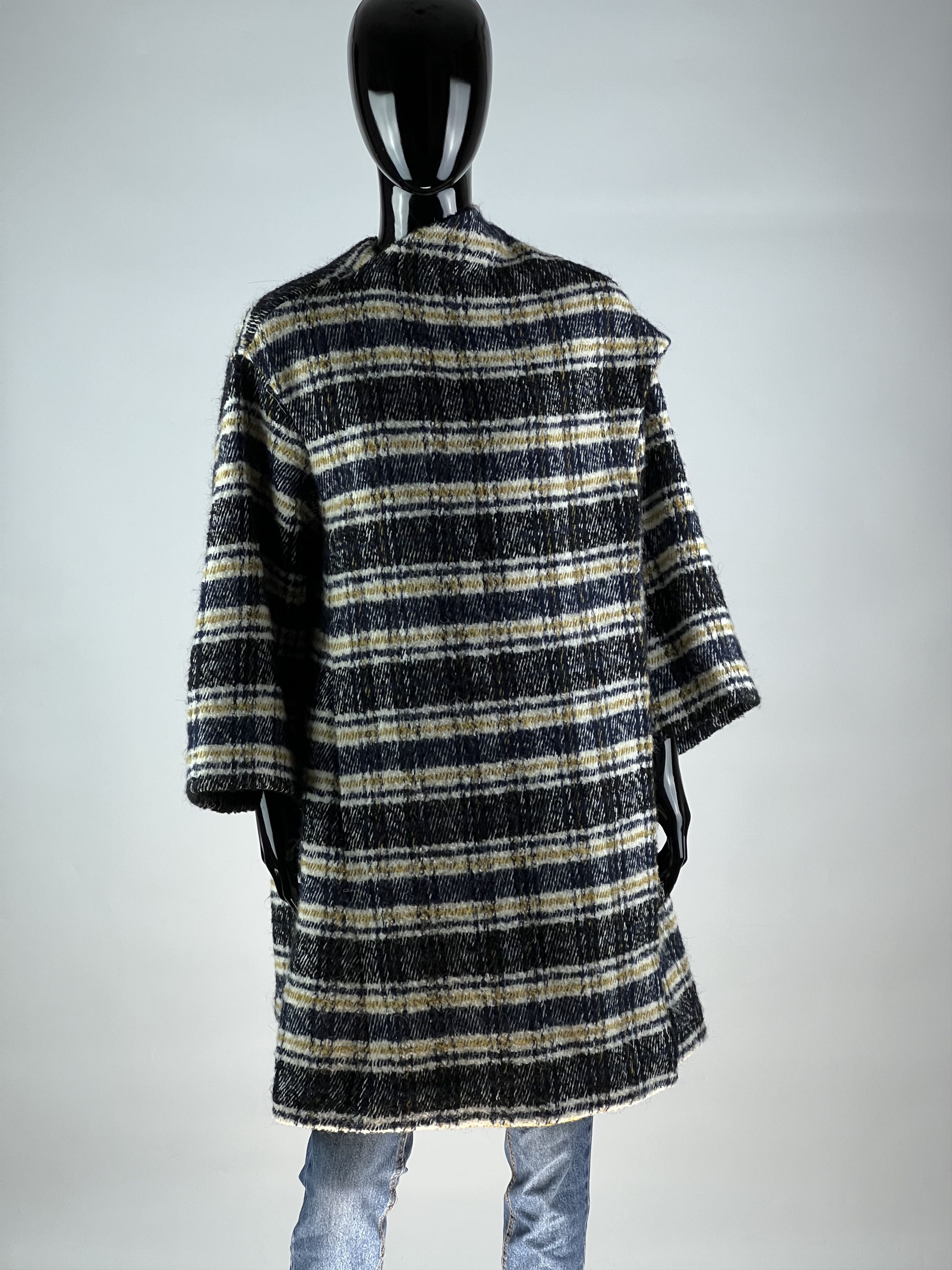 Maje Maje Wool Alpaca Checked Coat Size 0 Oversized Size XS / US 0-2 / IT 36-38 - 1 Thumbnail