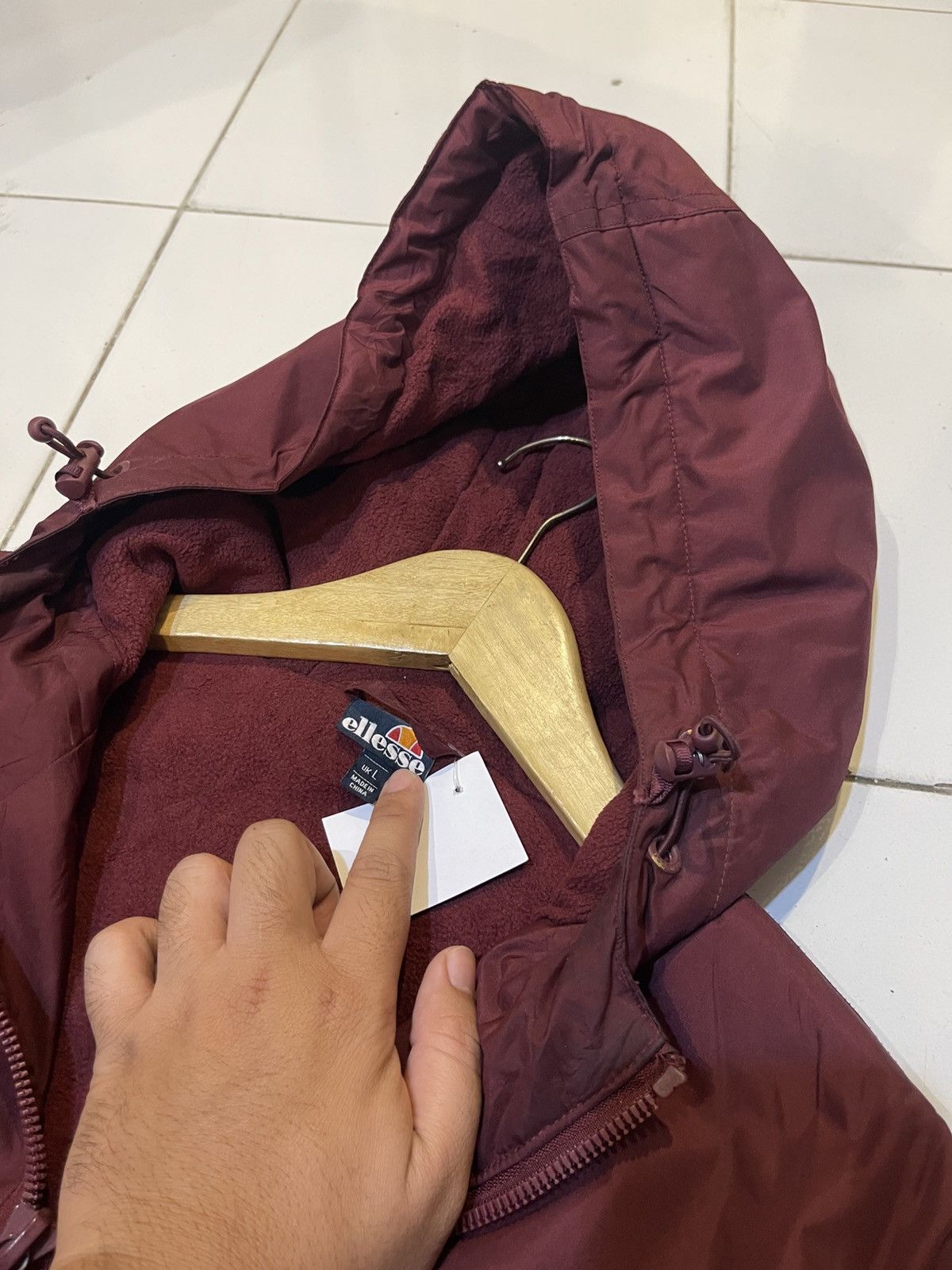 Ellesse Ellesse Monterini Burgundy Jacket Size US L / EU 52-54 / 3 - 4 Thumbnail