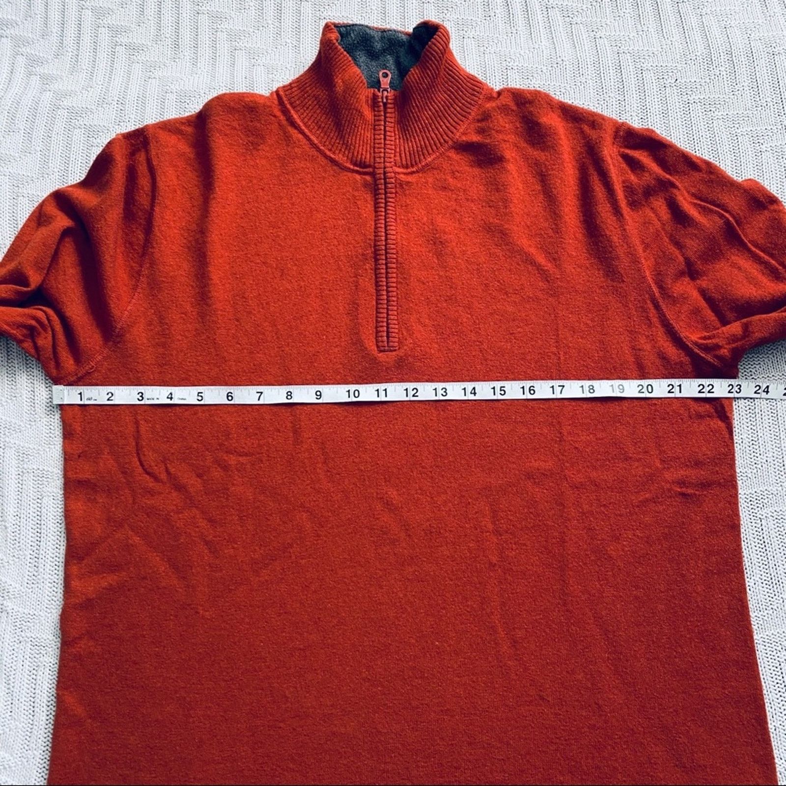 The North Face The North Face orange quarter zip pullover Size US L / EU 52-54 / 3 - 6 Thumbnail