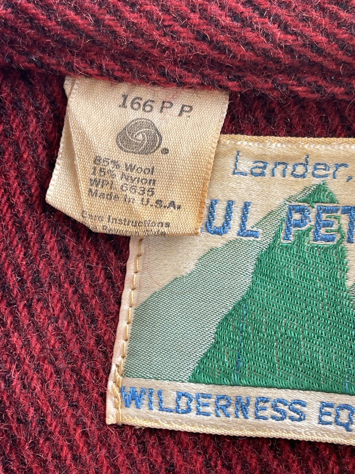 Vintage 70s Paul Petzoldt Wool Blend Burgundy Shirt Size US M / EU 48-50 / 2 - 9 Thumbnail