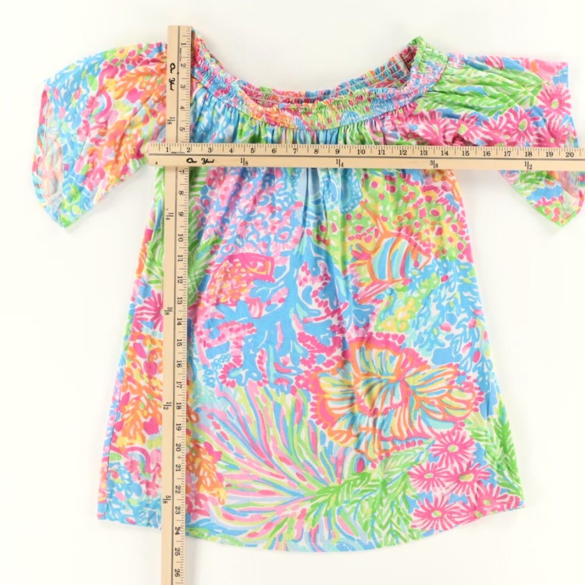 Lilly Pulitzer Lilly Pulitzer Almeria Lovers Coral Stretch All Over Print Top Women's XS Shirt Size XS / US 0-2 / IT 36-38 - 3 Thumbnail