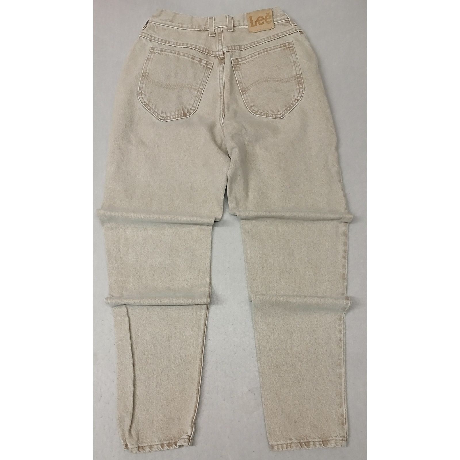 Lee Lee (8L) Vintage High Rise Straight Tan Denim Jeans Size 30" / US 8 / IT 44 - 7 Thumbnail