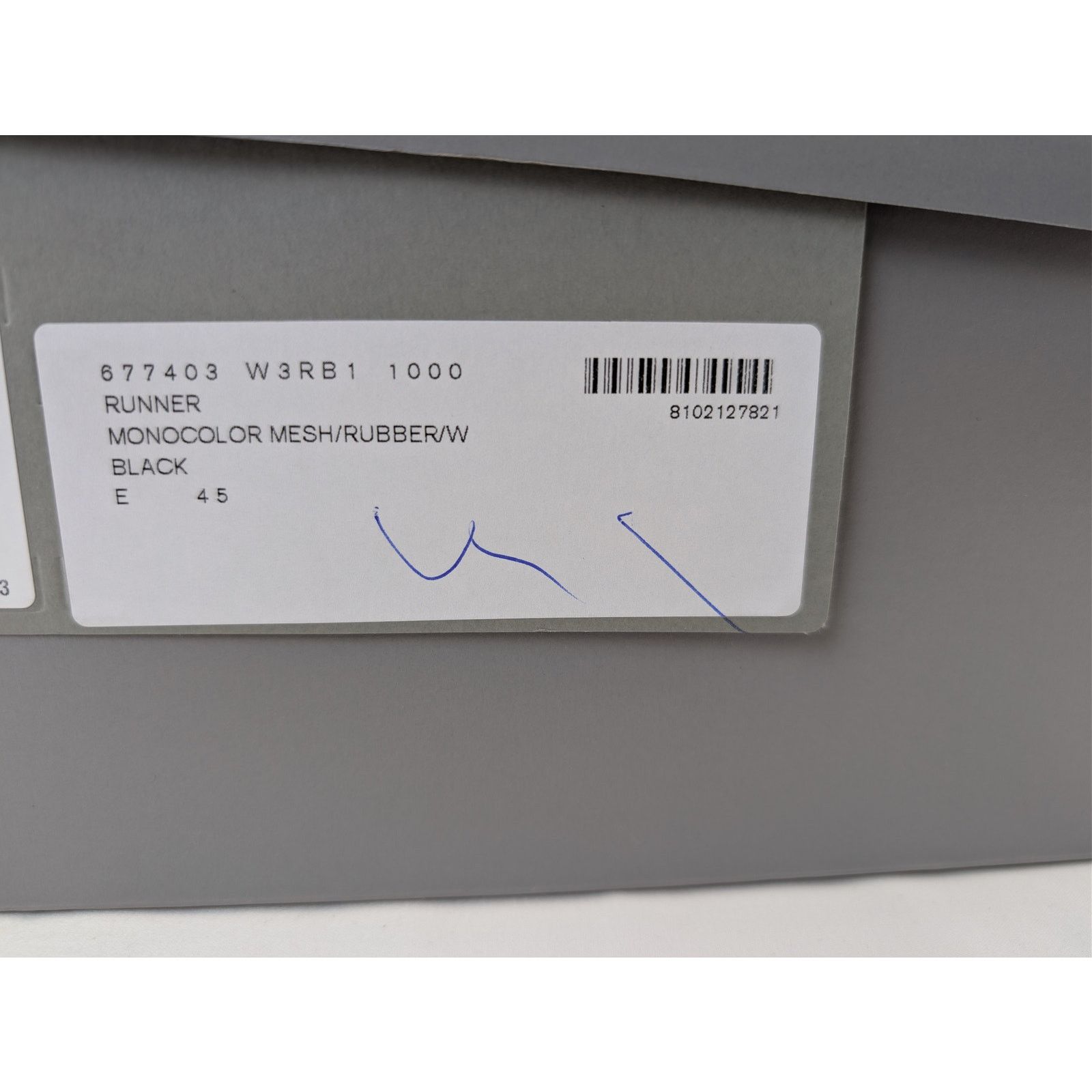 Balenciaga o1rshd1 Monocolor Mesh Rubber Runner Sneakers in Black Size US 12 / EU 45 - 23 Thumbnail