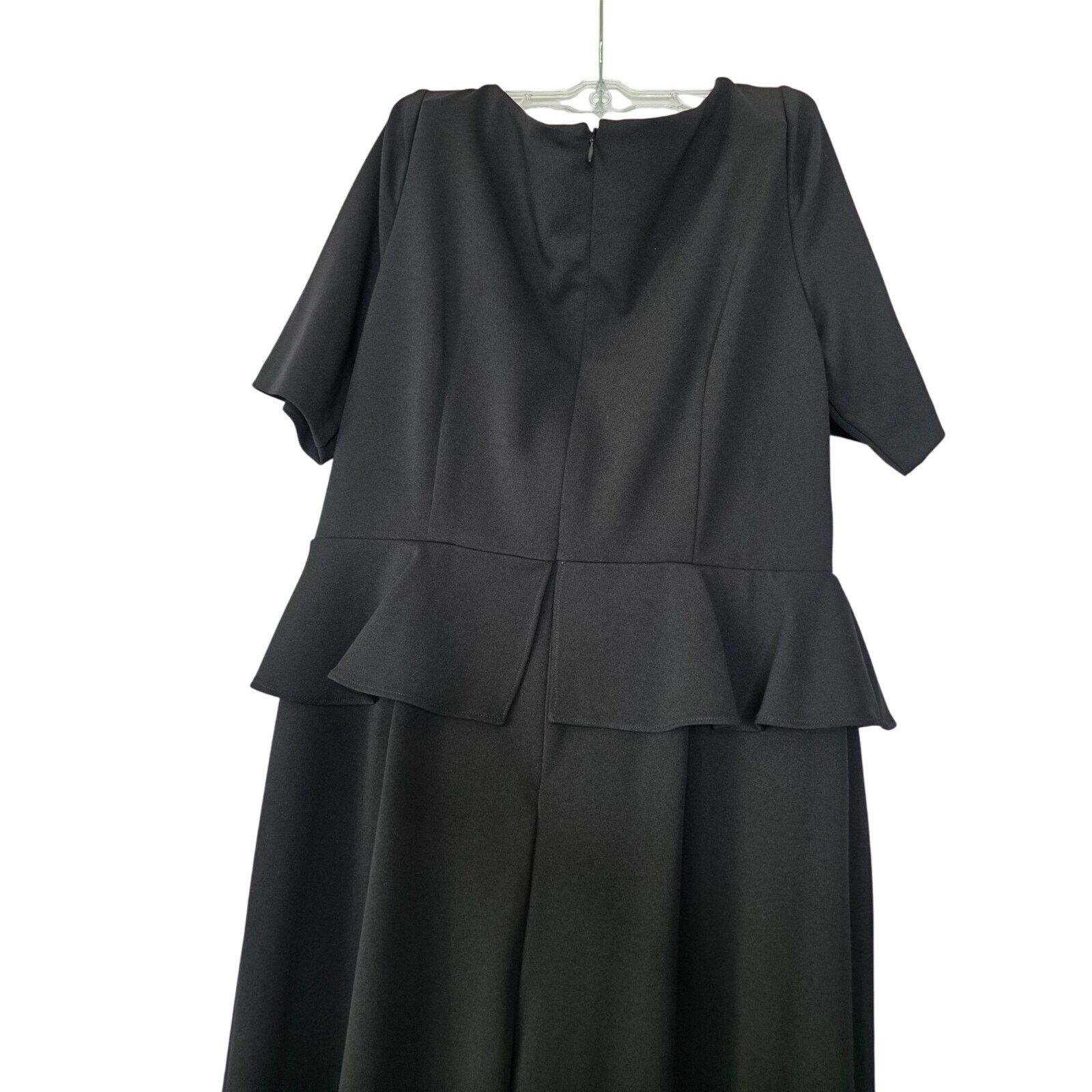 Adrianna Papell ADRIANNA PAPELL Womens Black Gathered Jumpsuit Size 42" / US 20 - 20 Thumbnail