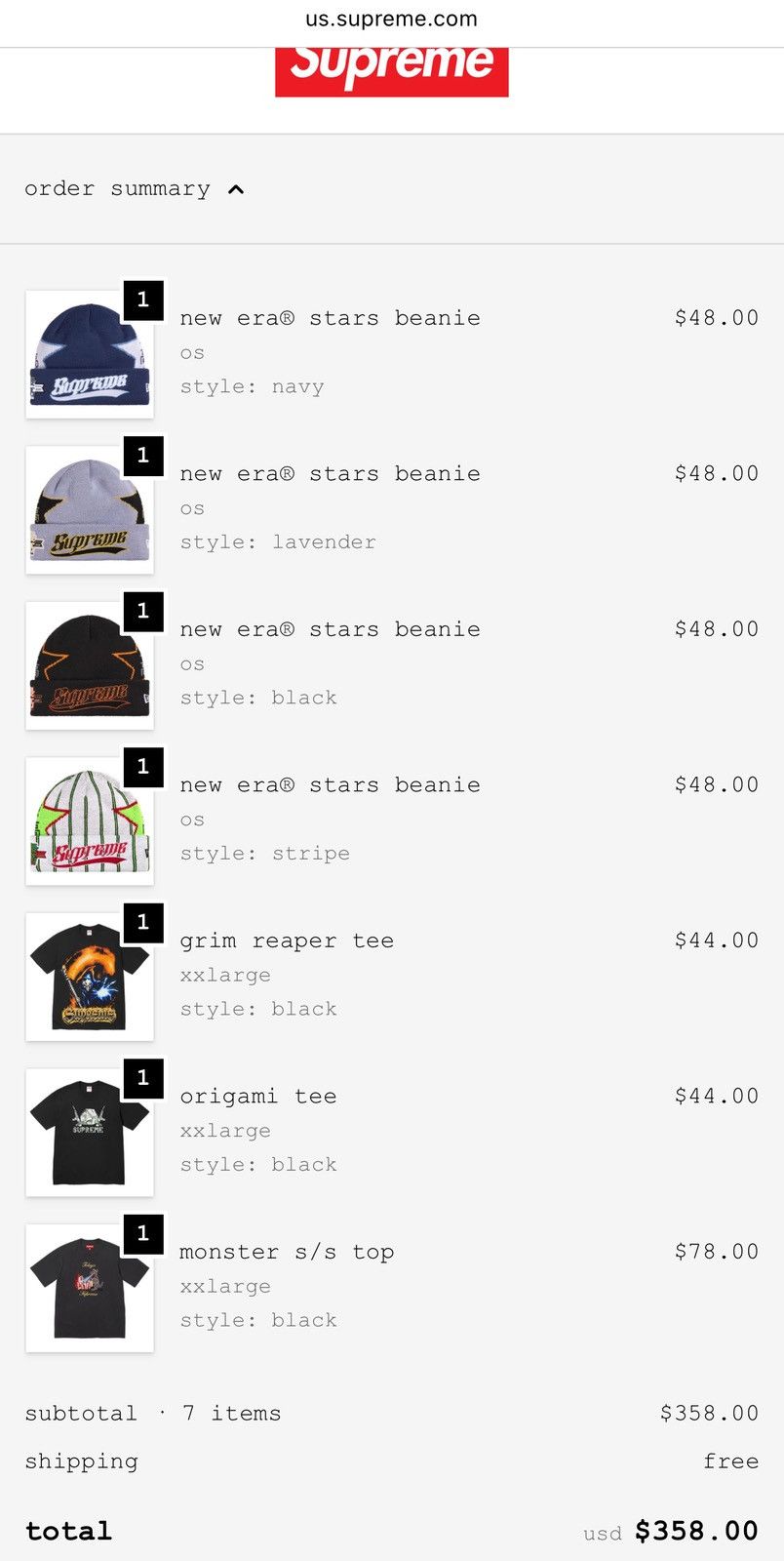 Supreme Supreme New Era Stars Beanie Navy Size ONE SIZE - 6 Thumbnail