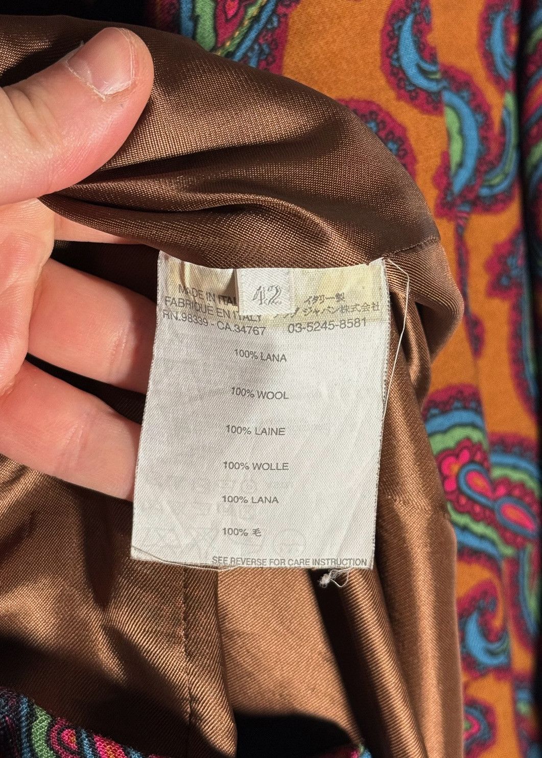 Miu Miu Miu Miu Brown Paisley Print Open Coat Size M / US 6-8 / IT 42-44 - 7 Thumbnail