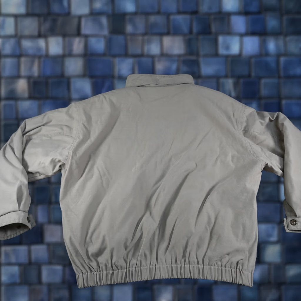 Vintage VINTAGE St. John's Bay Bomber Jacket Mens LT Beige Canvas Quilted Lined Full Zip Pockets Stand-Up Collar Wool? Size US L / EU 52-54 / 3 - 1 Thumbnail