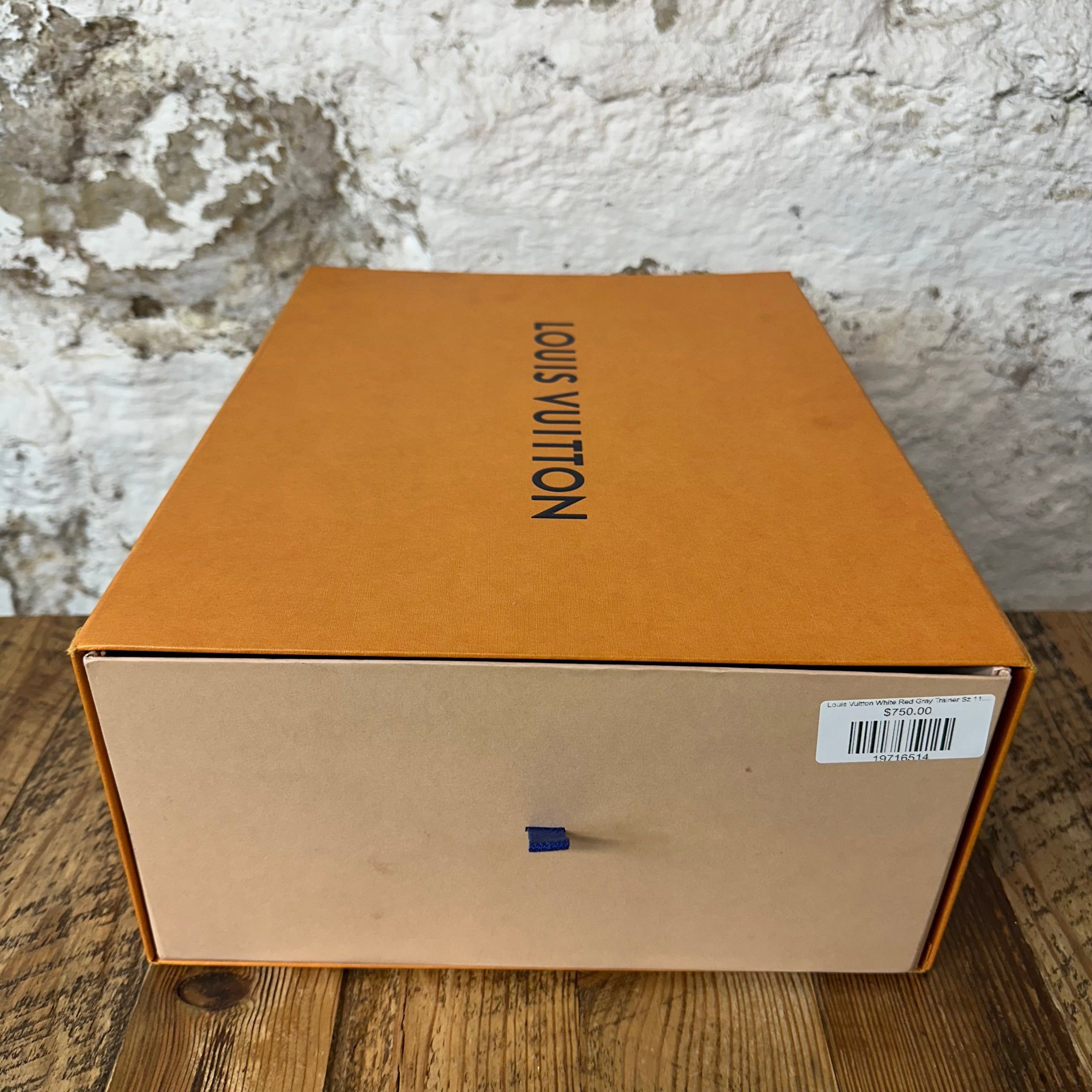Louis Vuitton Louis Vuitton White Red Gray Trainer Sz 11.5 (10LV) Size US 11.5 / EU 44-45 - 8 Thumbnail