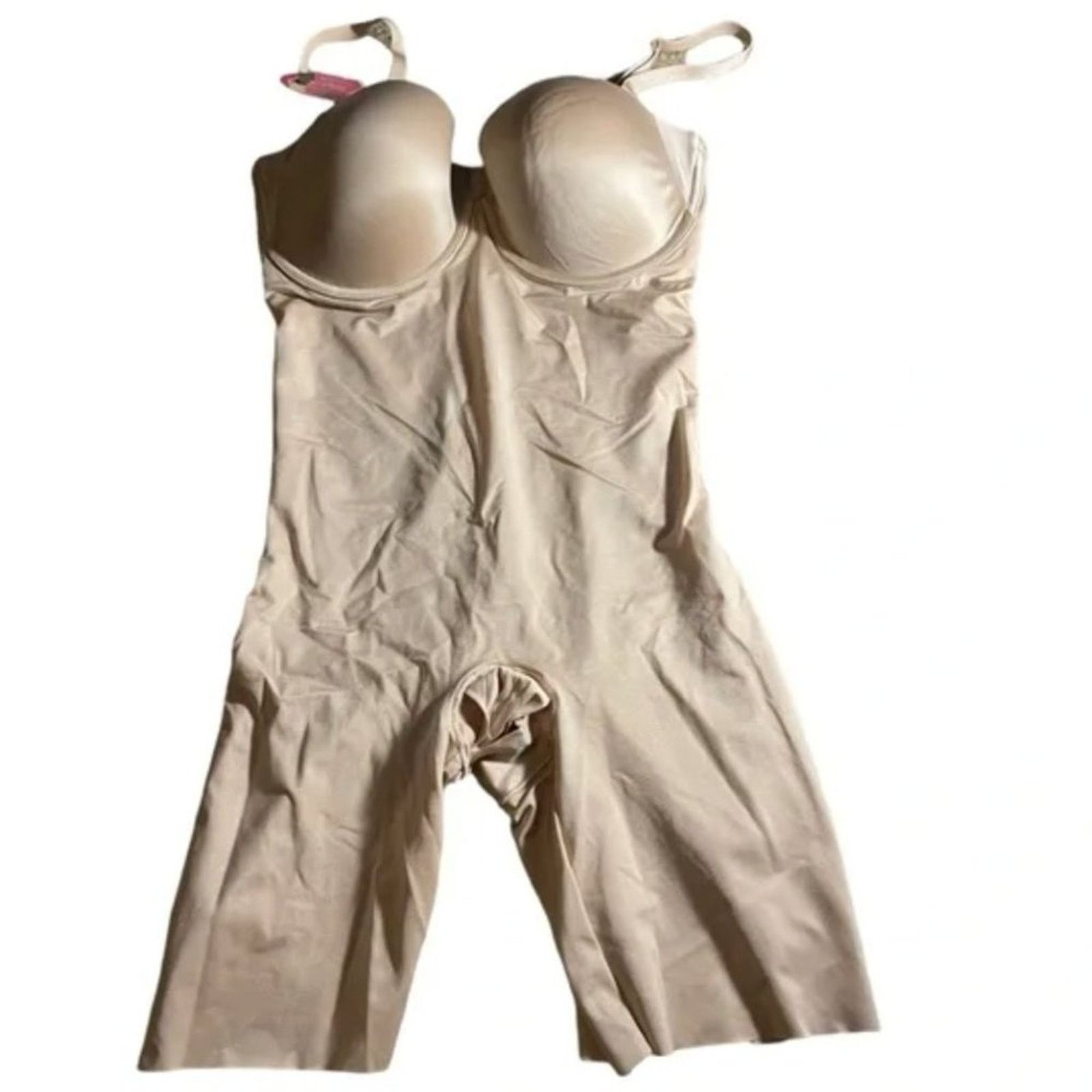 Spanx SPANX Suit Your Fancy Strapless Cupped Mid-Thigh Bodysuit L Size ONE SIZE - 12 Thumbnail