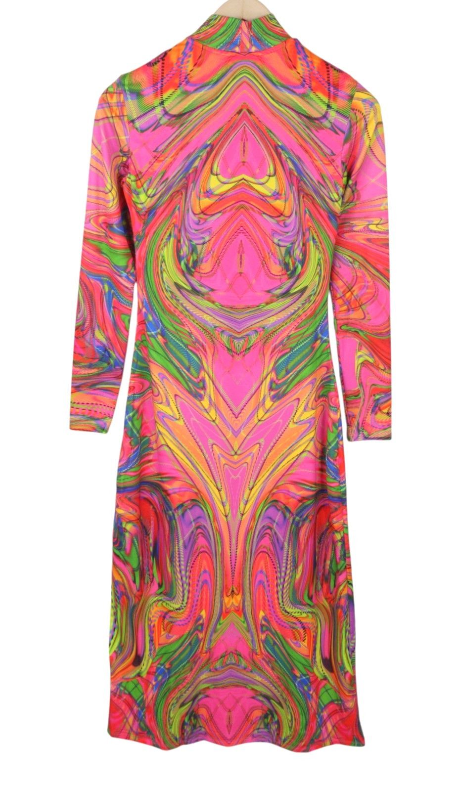 Desigual HEATHER S Multicolor Print Midi Dress 89029 Size S / US 4 / IT 40 - 5 Thumbnail