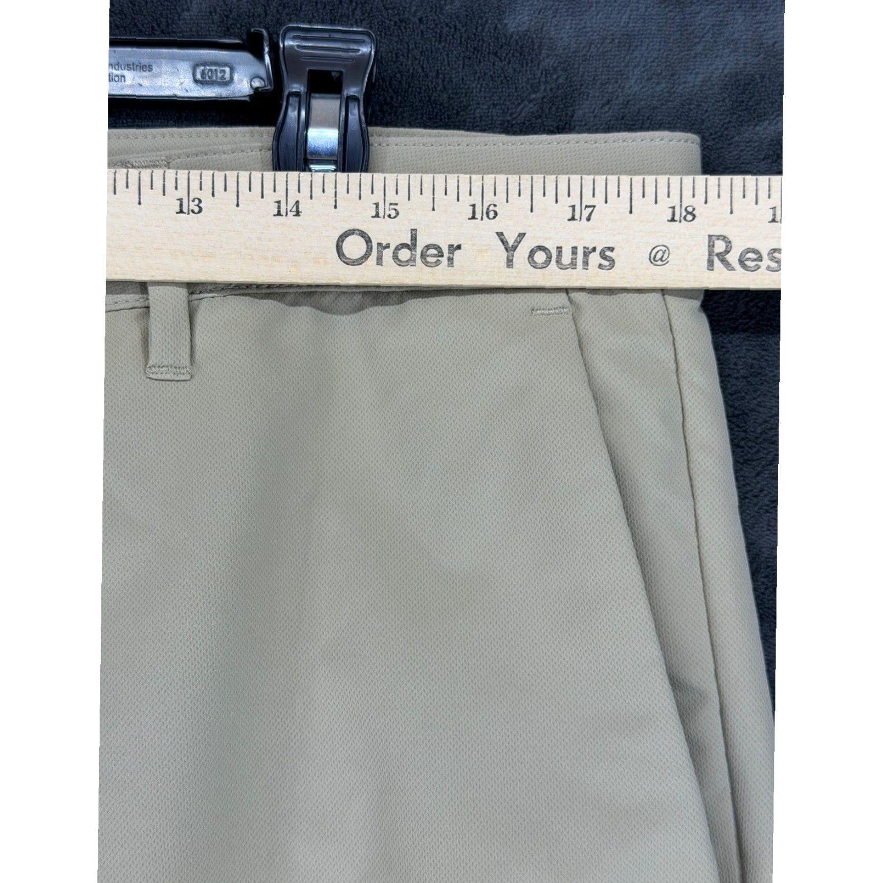 Banana Republic Banana Republic Core Temp Chino Pants Mens Beige 36x32 Slim Flat Front Polyester Button Zip 4-Pocket Casual Business Travel Size US 36 / EU 52 - 5 Thumbnail