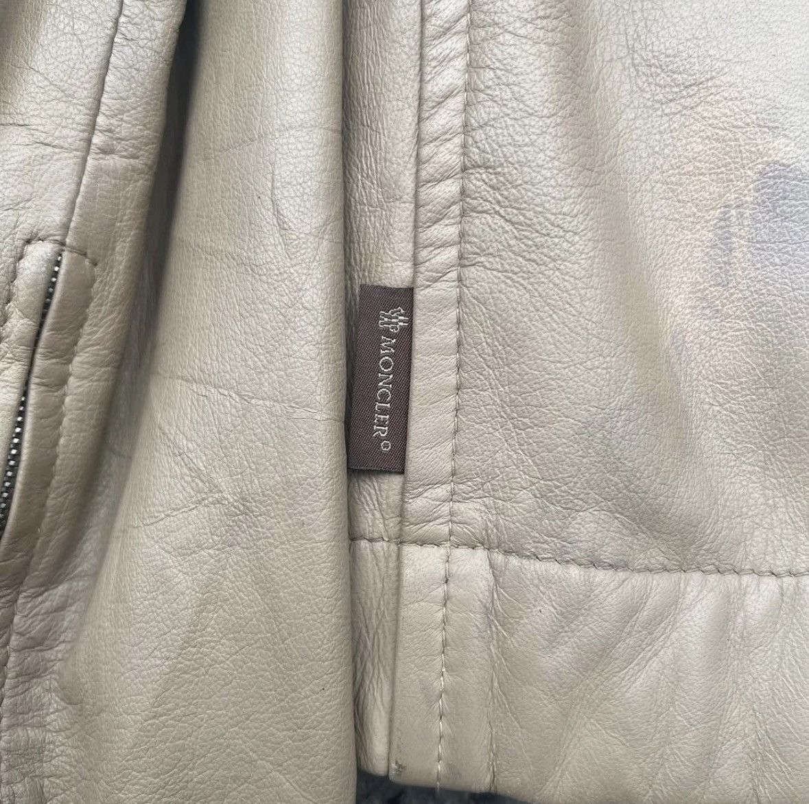 Moncler Moncler Leather Jacket Size US L / EU 52-54 / 3 - 8 Thumbnail