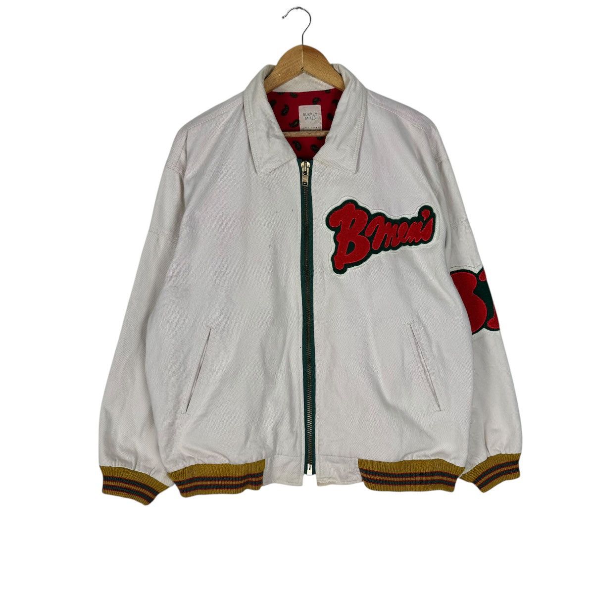 Other ☀️BURKEY MILLS PAISLEY VARSITY JACKET Size US M / EU 48-50 / 2 - 2 Thumbnail