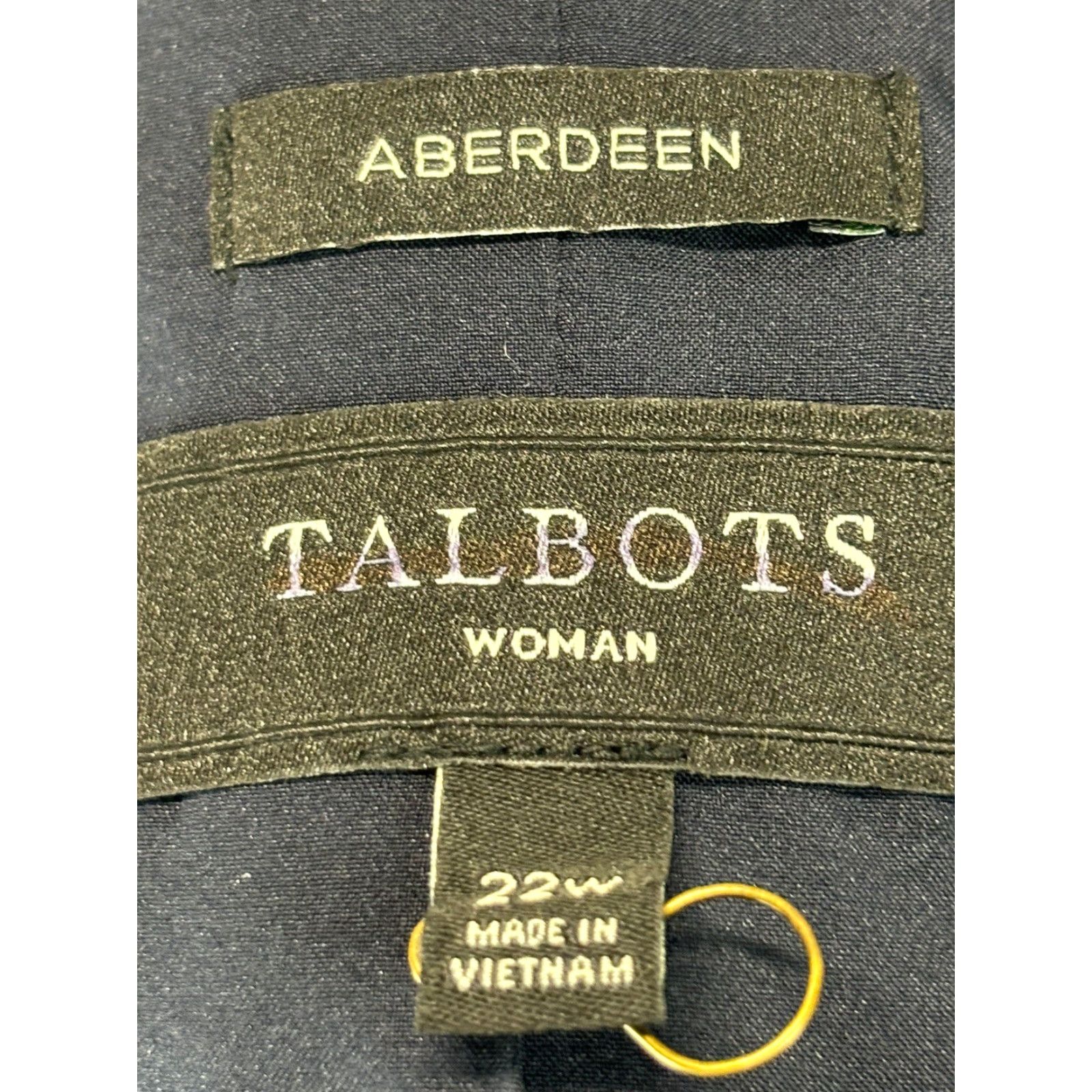 Talbots Talbots Aberdeen Blazer Navy Red 22W Women Blazer Jacket Career Single Button Size 3XL / US 20-22 - 7 Thumbnail