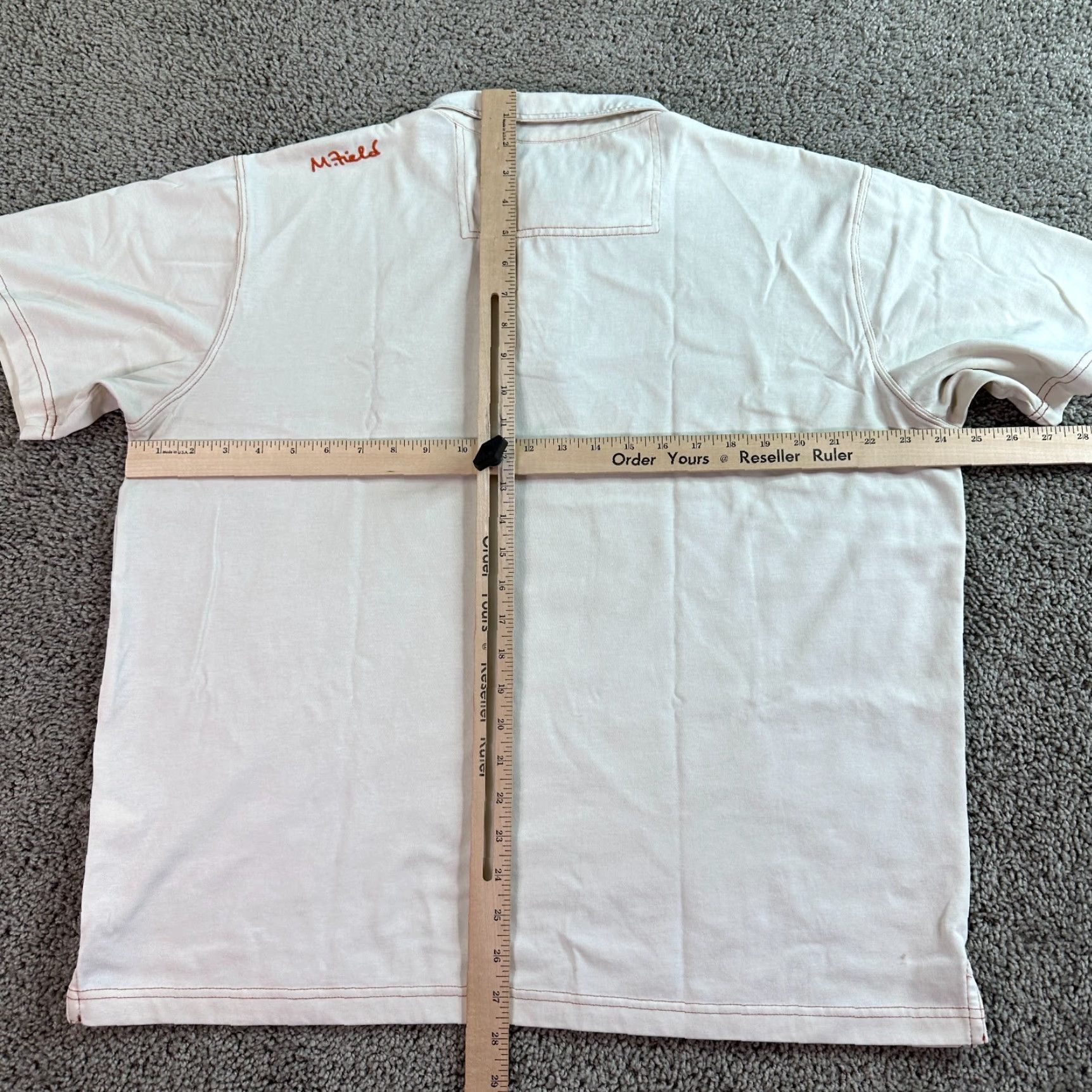 Quiksilver Quiksilver Polo Shirt Mens XL Ivory White Cotton Polyester Blend Logo Casual Short Sleeve Button Collar Polo Size US XL / EU 56 / 4 - 7 Thumbnail
