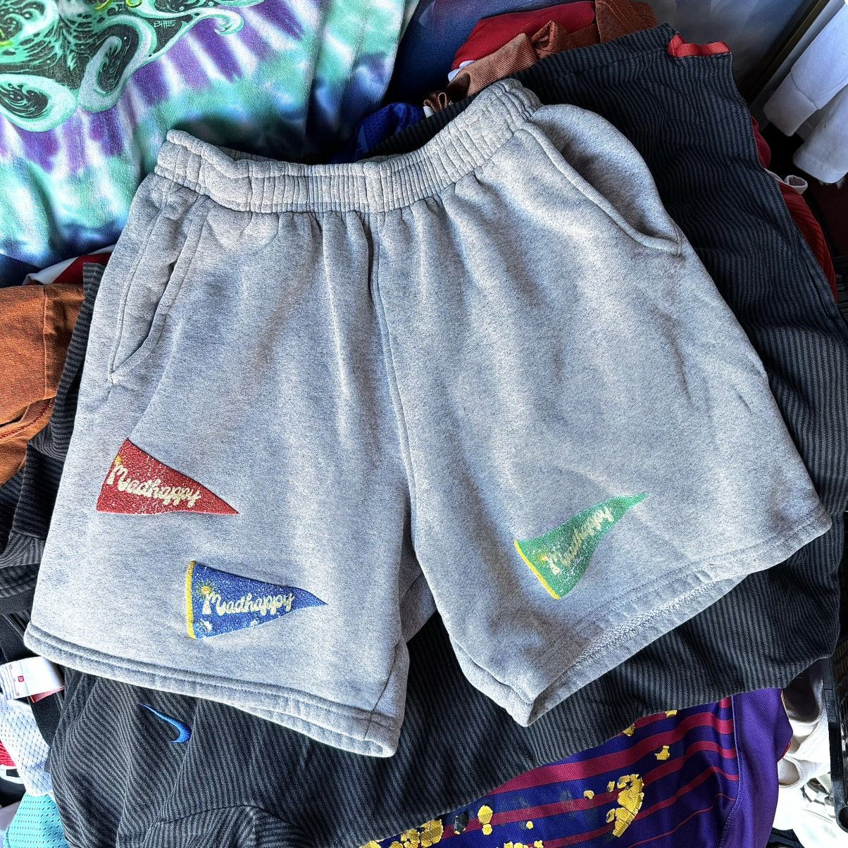 Los Angeles Apparel × Madhappy MADHAPPY RARE FLEECE SWEAT SHORTS Los Angeles Gym Training Size US 28 / EU 44 - 1 Thumbnail