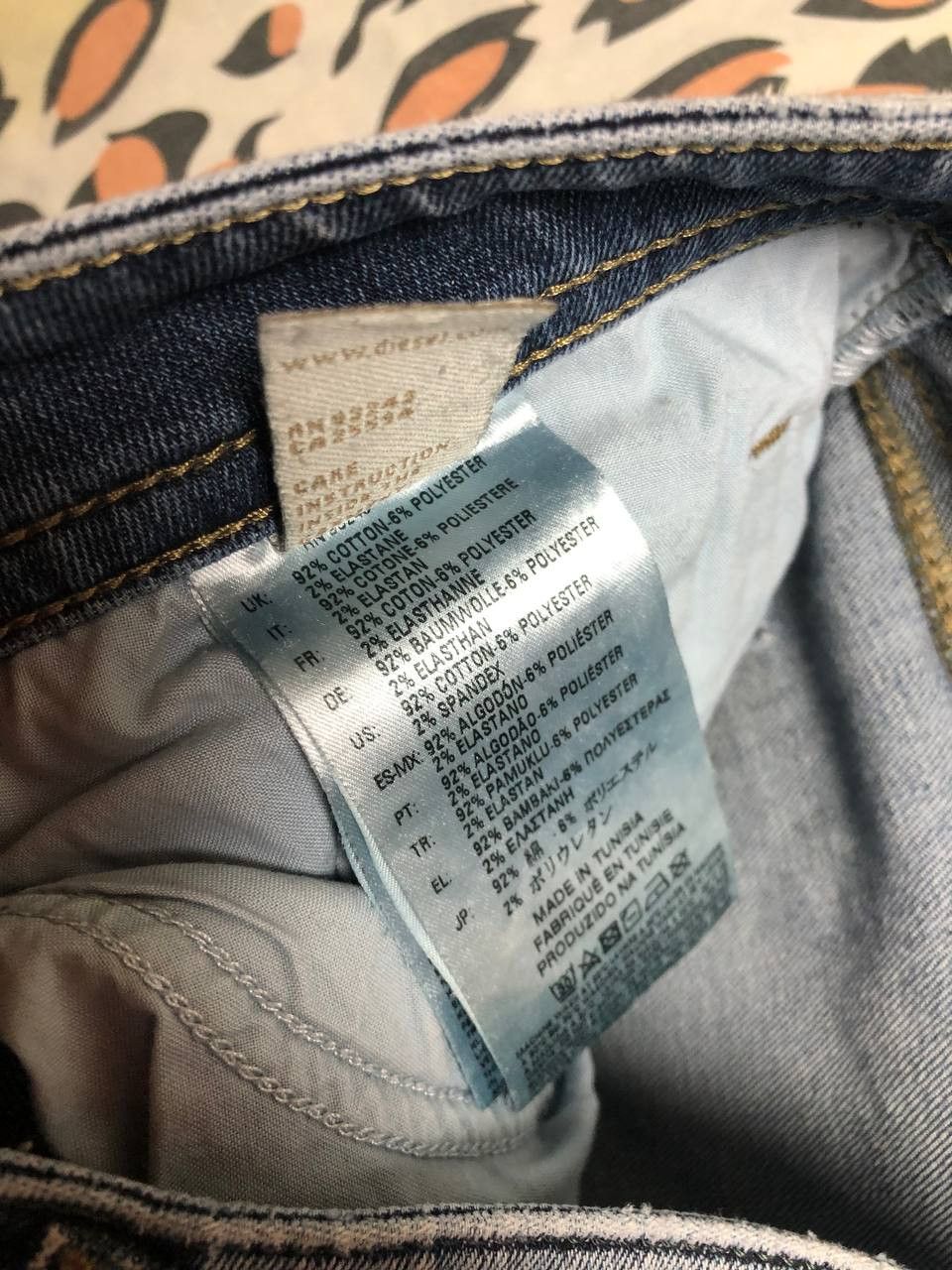 Diesel × Japanese Brand Diesel Industry Wide-Leg Logo Y2K Baggy Denim Jeans Size US 34 / EU 50 - 4 Thumbnail