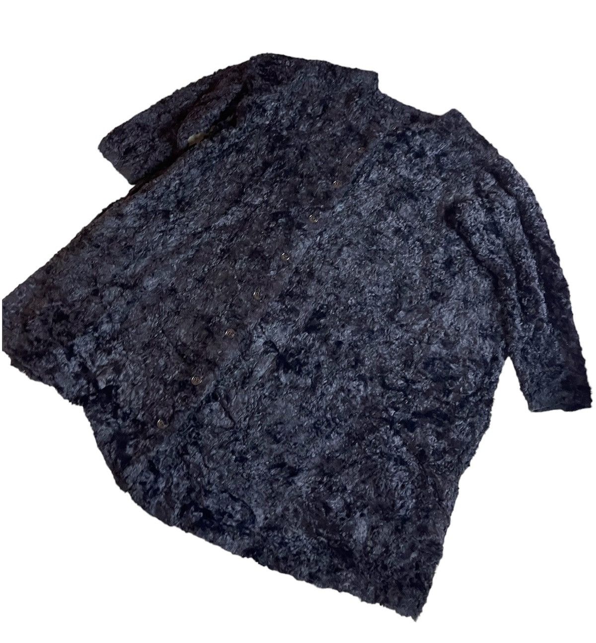 Designer × Yohji Yamamoto 🔥 Rare! Yohji Yamamoto Workshop Fur long jacket Size L / US 10 / IT 46 - 4 Thumbnail
