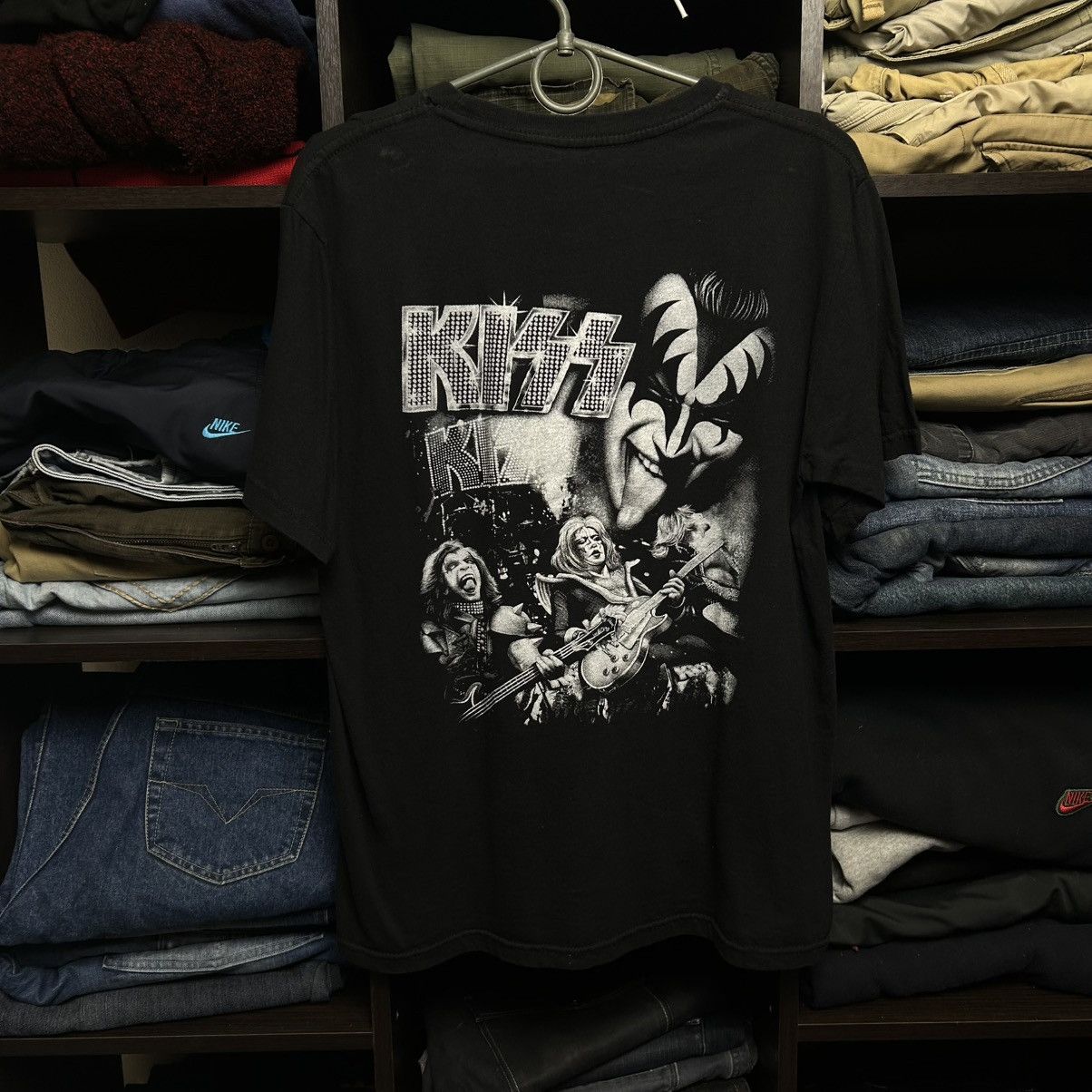 Band Tees Vintage Kiss Big Graphic Logo Rock Band tee size L Size US L / EU 52-54 / 3 - 6 Thumbnail