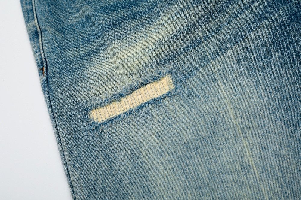 Jean American retro ripped distressed punk washed gradient jeans Size US 32 / EU 48 - 4 Thumbnail