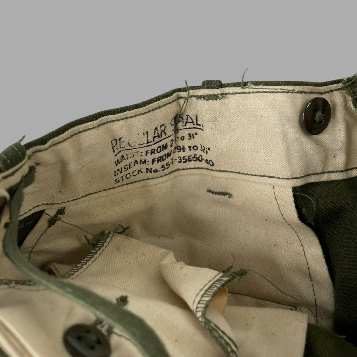 Vintage Vintage m-1951 og-108 pleated wool military trousers Size US 30 / EU 46 - 4 Thumbnail