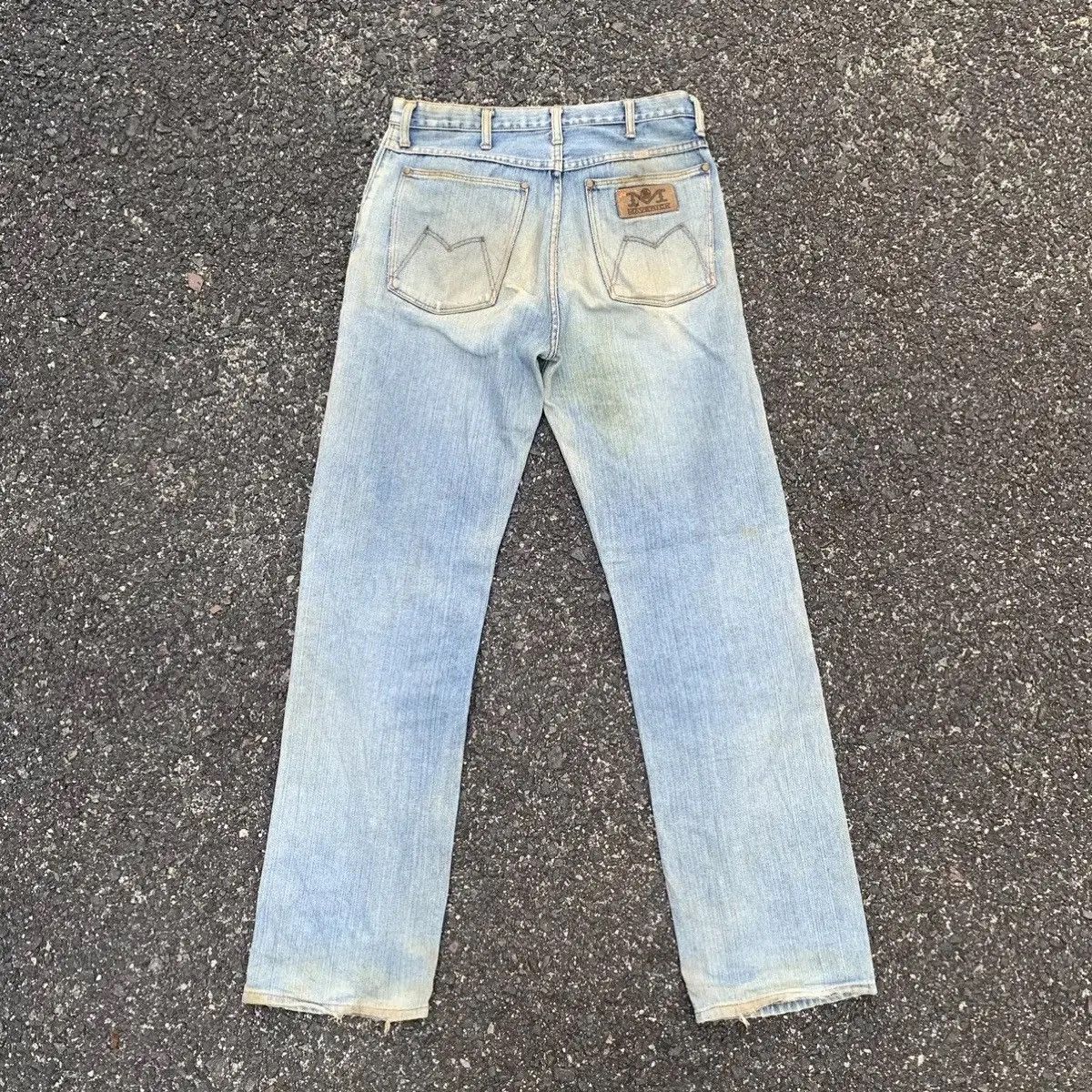 Vintage ‼️ SUPER RIPPED‼️ Vtg Maverick By Blue Bell Jean 31x32 Pants Size US 31 - 11 Thumbnail