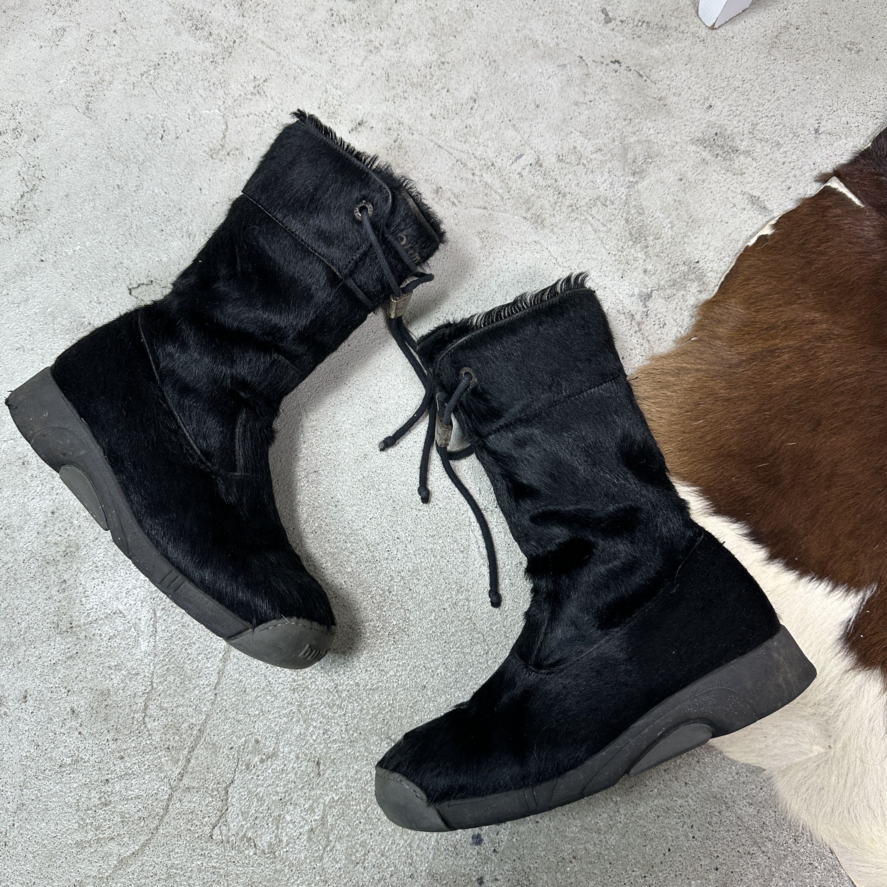 Vintage Vintage Leather Pony Hair Bumper Snowboots Y2K Size US 8 / IT 38 - 8 Thumbnail