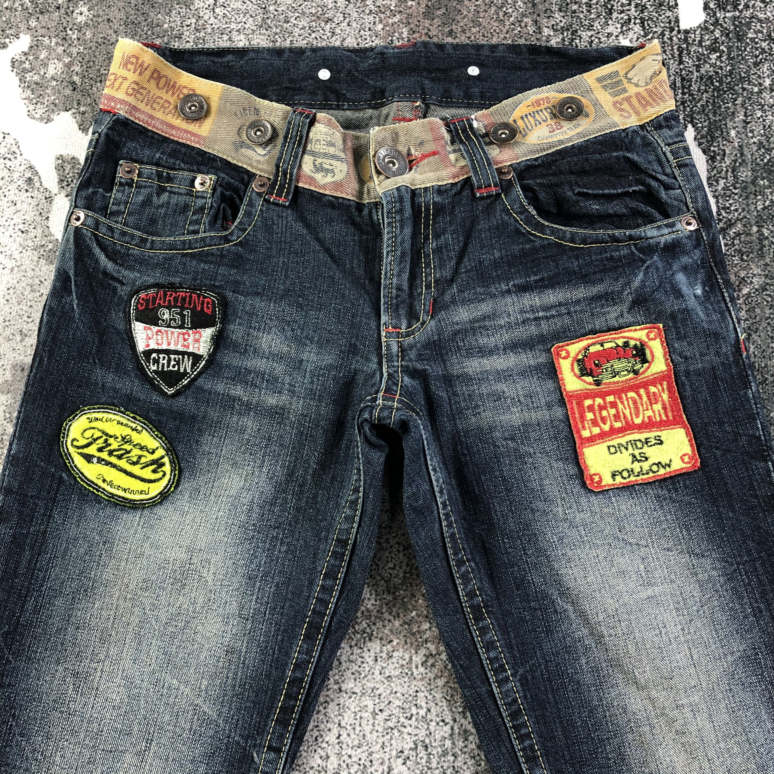 Japanese Brand Japanese Brand Jeans Patchwork Distressed Denim KJ1738 Size US 30 / EU 46 - 3 Thumbnail