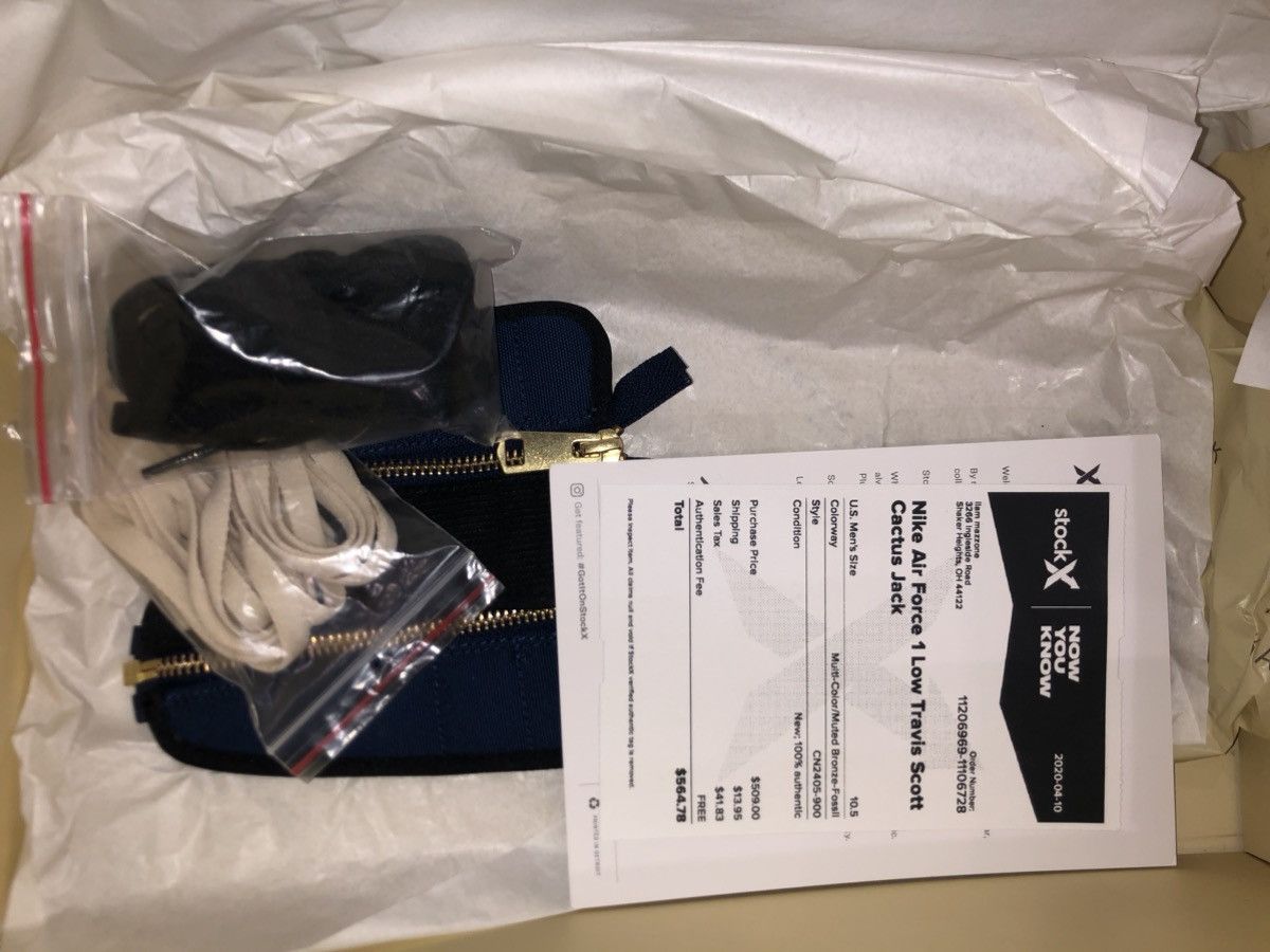 Nike × Travis Scott Travis Scott Air Force 1 Size US 10.5 / EU 43-44 - 14 Thumbnail