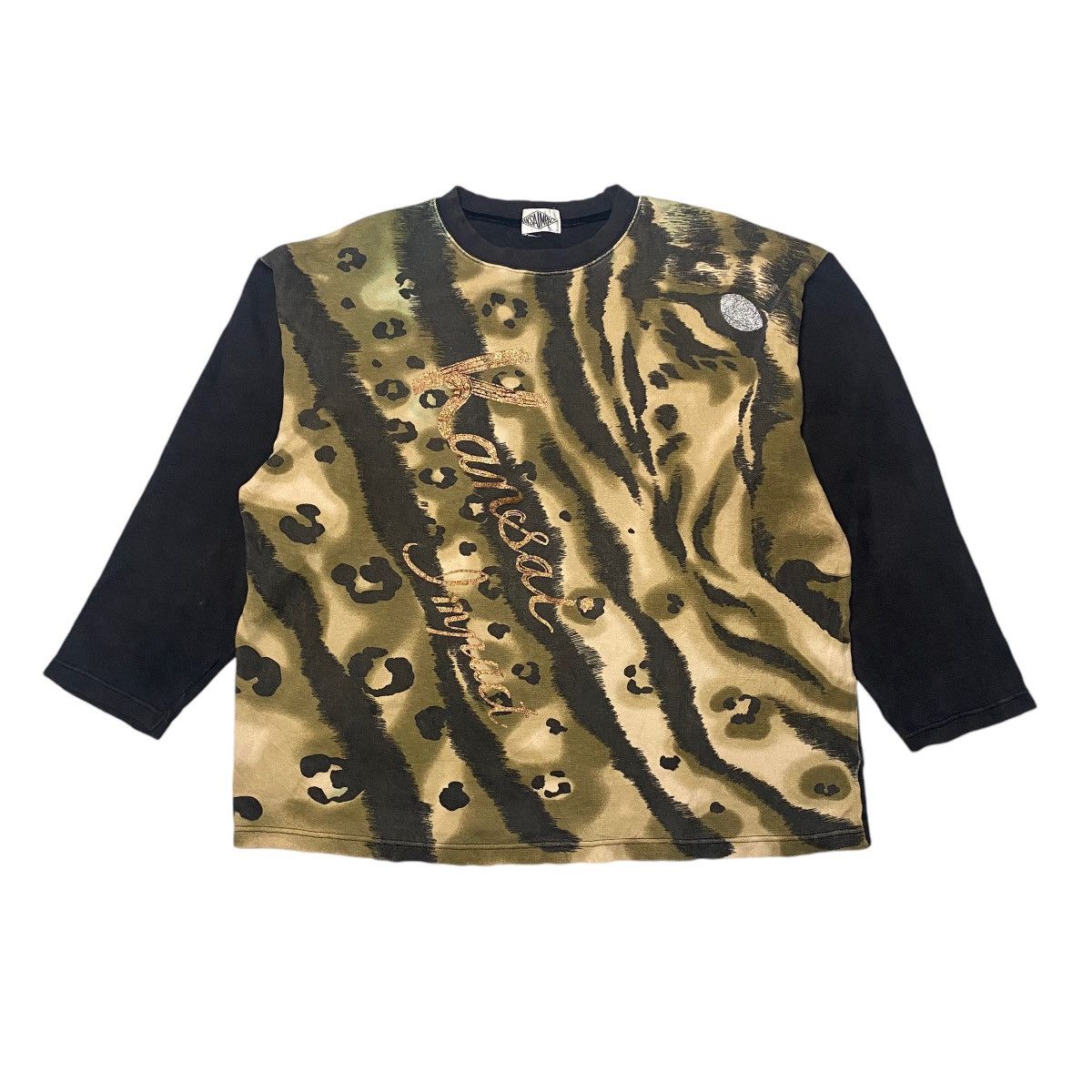 Kansai Yamamoto 2000's Kansai Yanamoto Tiger Face Sweatshiet Size US XXL / EU 58 / 5 - 1 Thumbnail