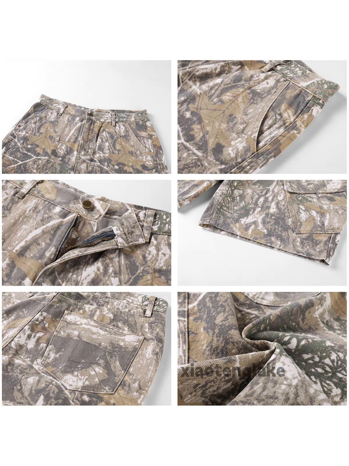Designer × Japanese Brand × Vintage Unisex washed faded loose real tree camo cargo shorts Size US 32 / EU 48 - 6 Thumbnail