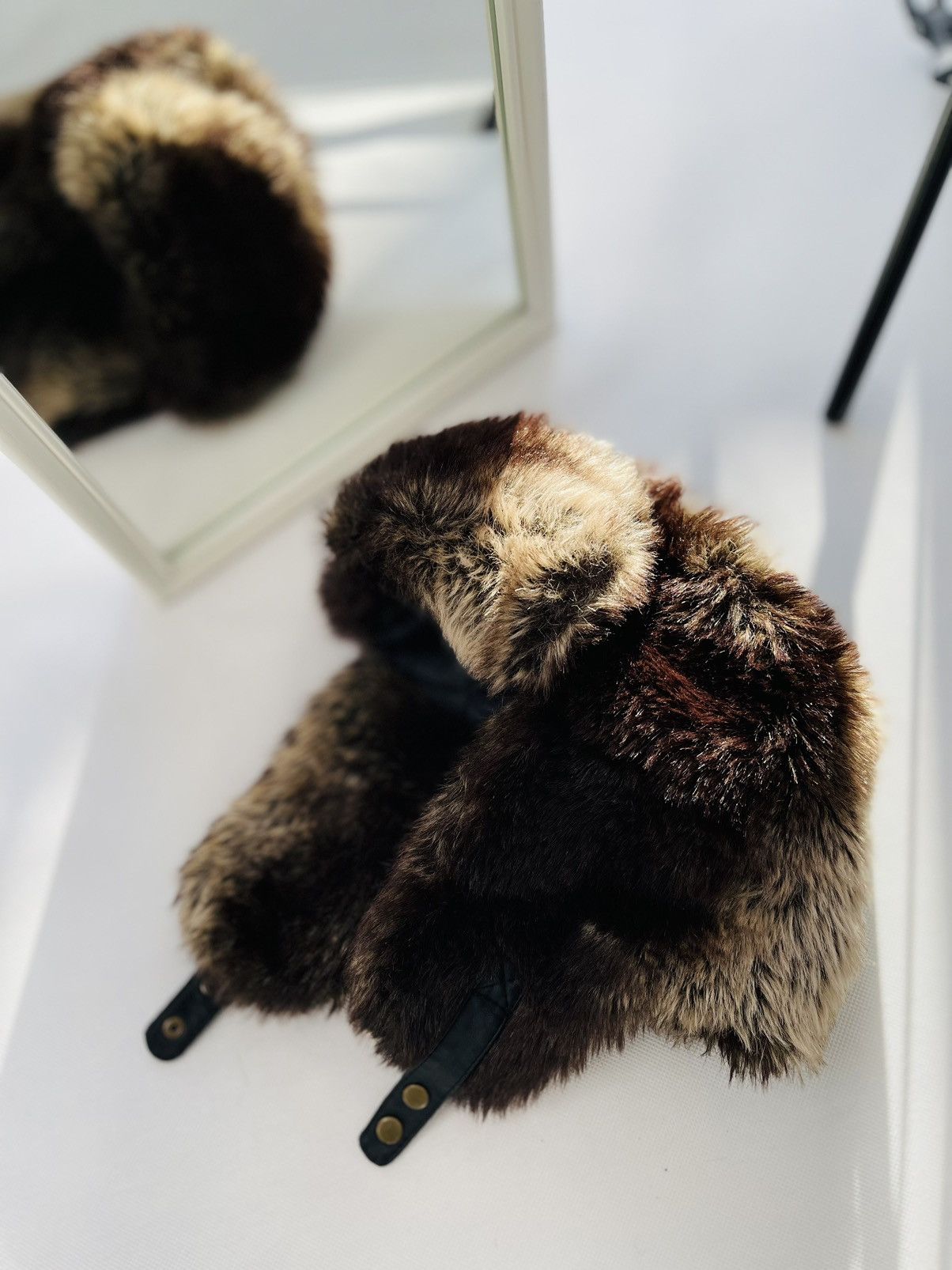 Hysteric Glamour Vintage fuzzy mohair japanese ushanka hat avant garde Size ONE SIZE - 3 Thumbnail