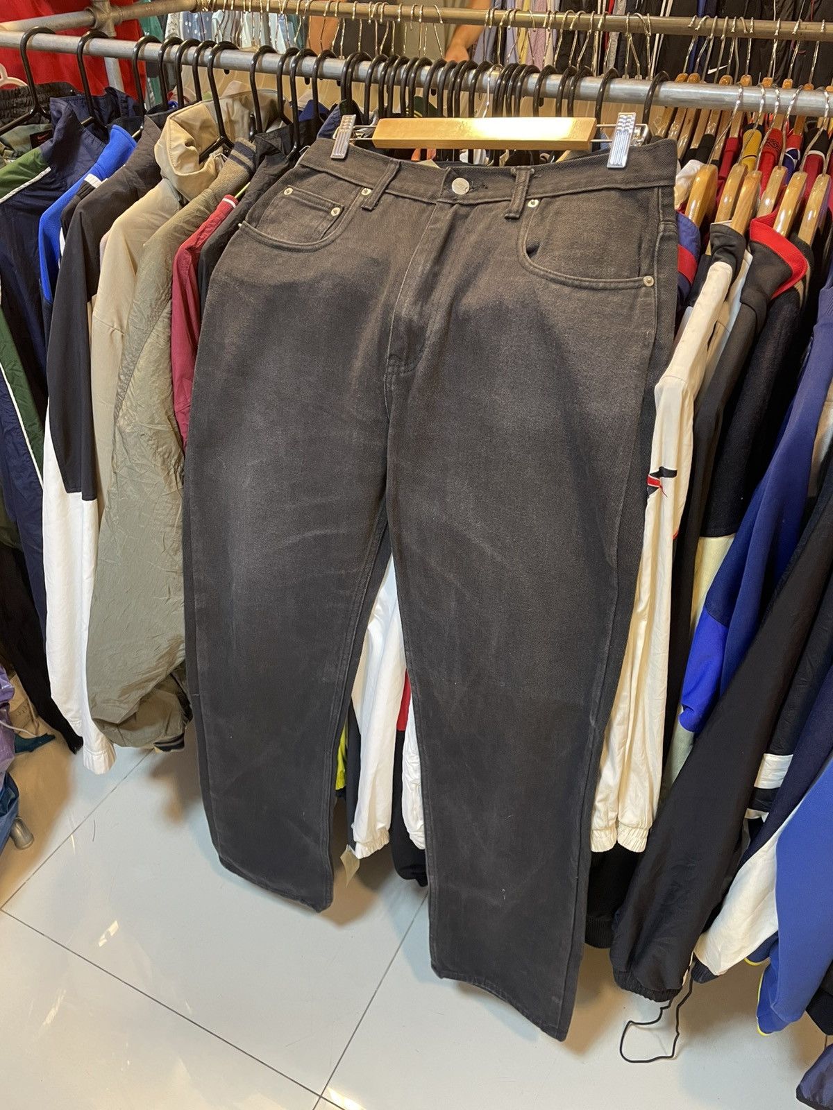 Nike Vintage Nike Denim Pants Size US 30 / EU 46 - 2 Thumbnail