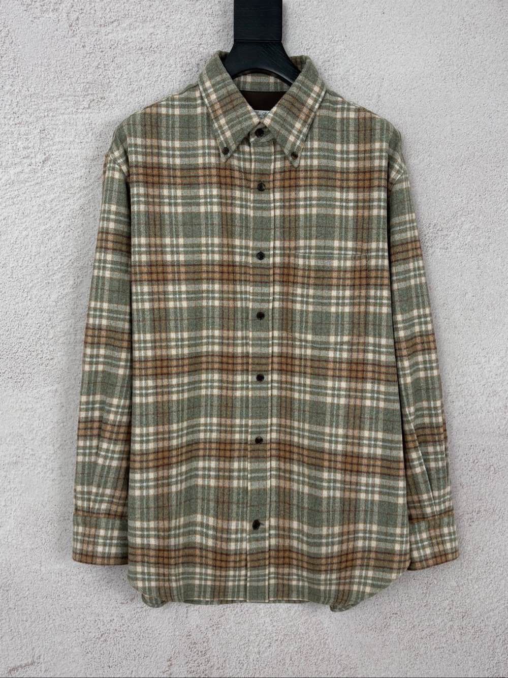 Loro Piana Loro Piana Plaid Wool Cashmere Shirt Size L Size US L / EU 52-54 / 3 - 1 Thumbnail