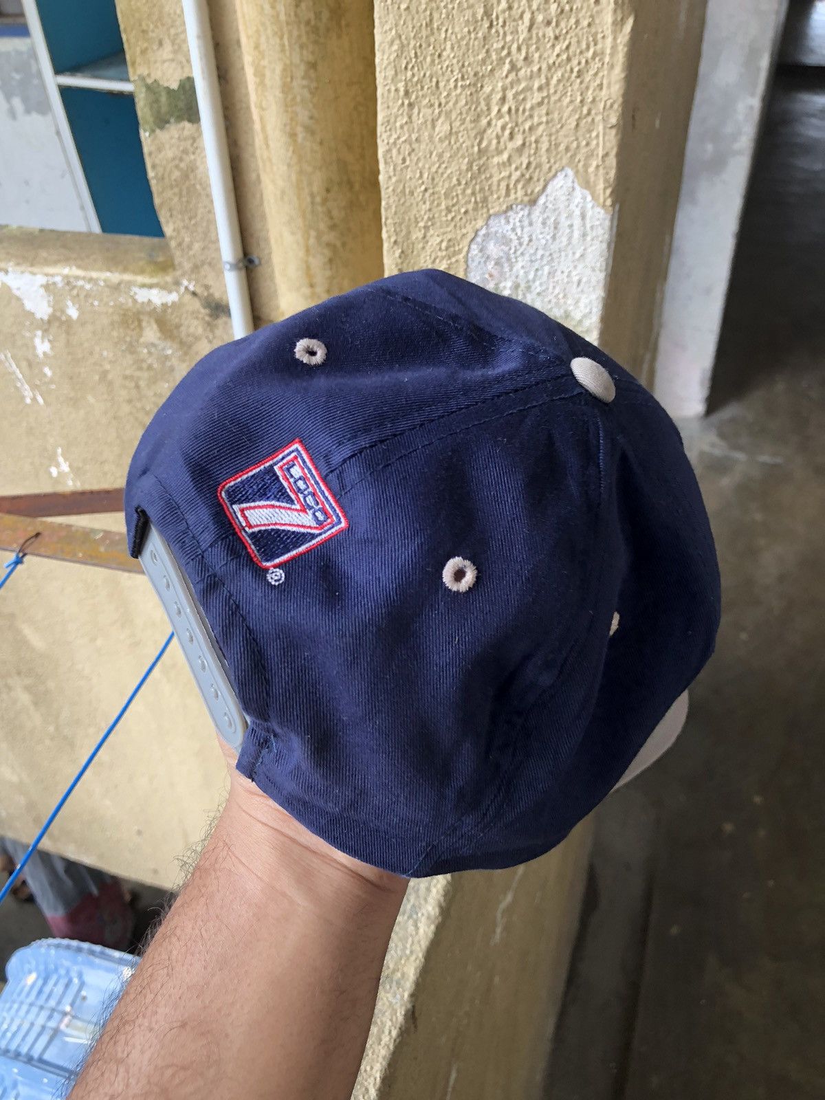 MLB Rare❗️Vintage 90s New York Yankees Big Embroidery Logo Cap Size ONE SIZE - 7 Thumbnail