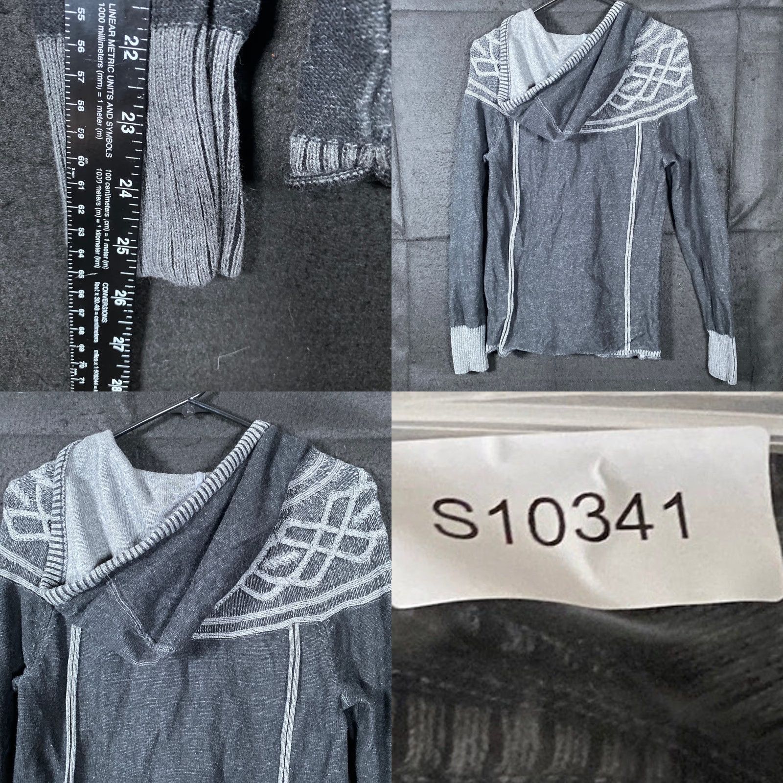 Eddie Bauer Eddie Bauer Womens Sweatshirt Black Gray Pullover V Neck Hoodie Medium Size M / US 6-8 / IT 42-44 - 8 Thumbnail