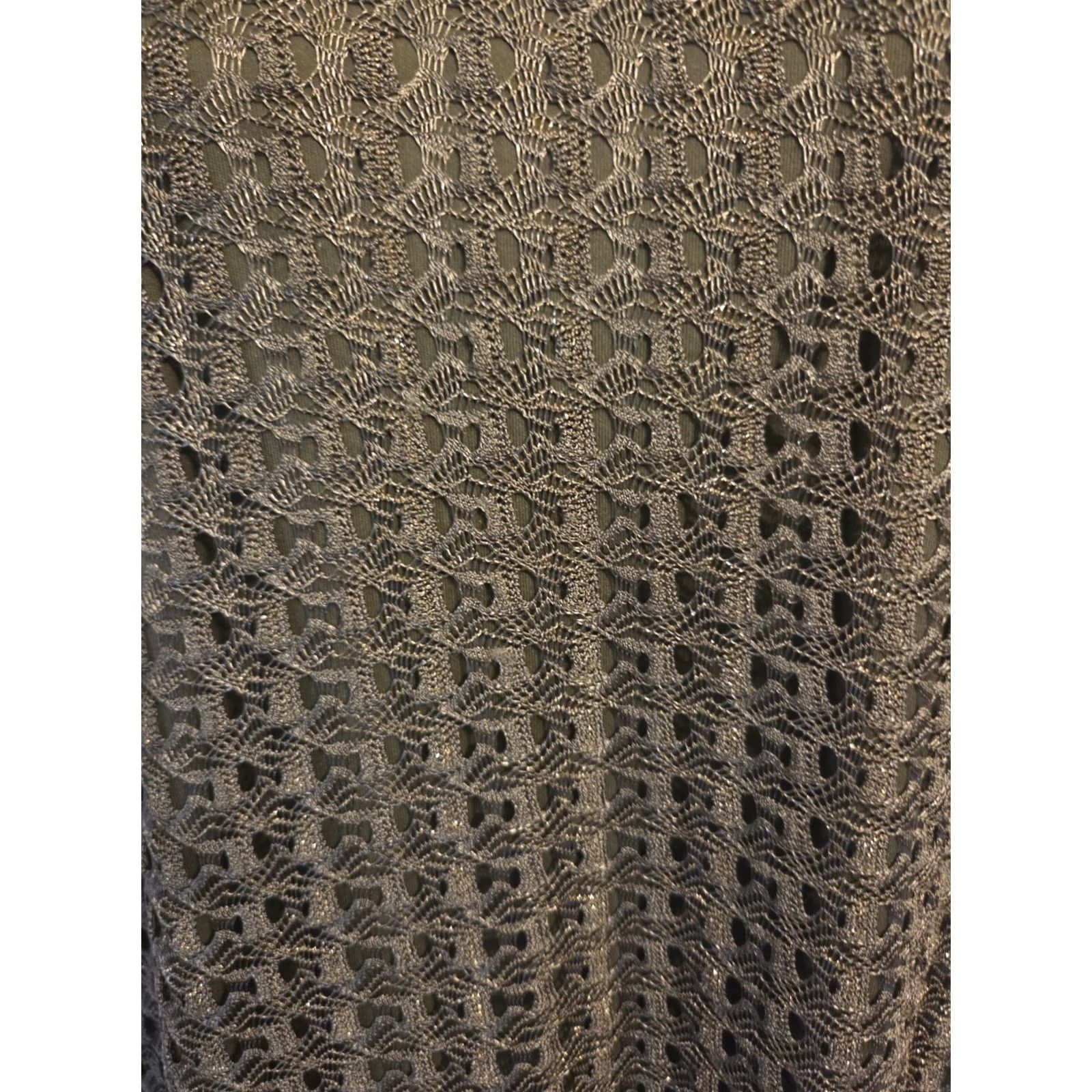 Vintage Indigo Soul Olive Green Crochet Overlay Asymmetrical Hem Dress Boho 2X XXL Women's Size XXL / US 16-18 / IT 52-54 - 3 Thumbnail