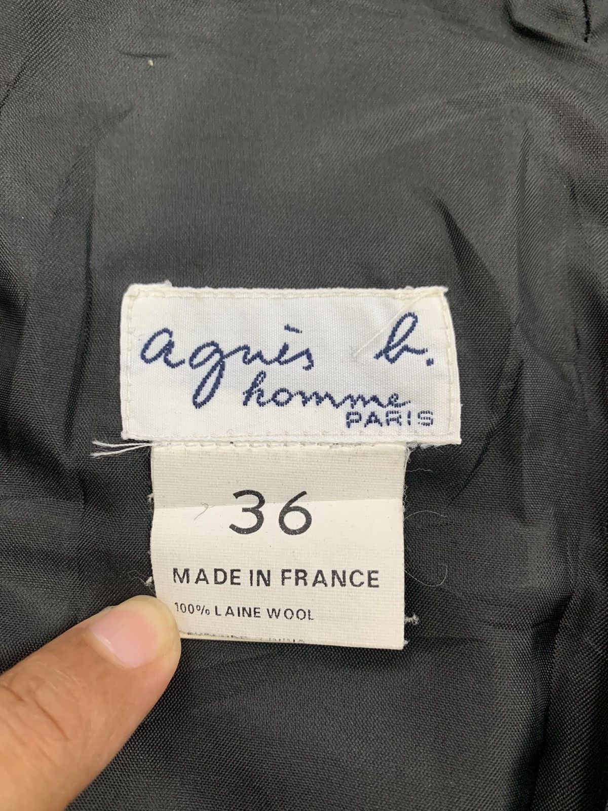 agnes b. Agnes B Homme Paris Wool Pants Made in France Size US 28 / EU 44 - 16 Thumbnail