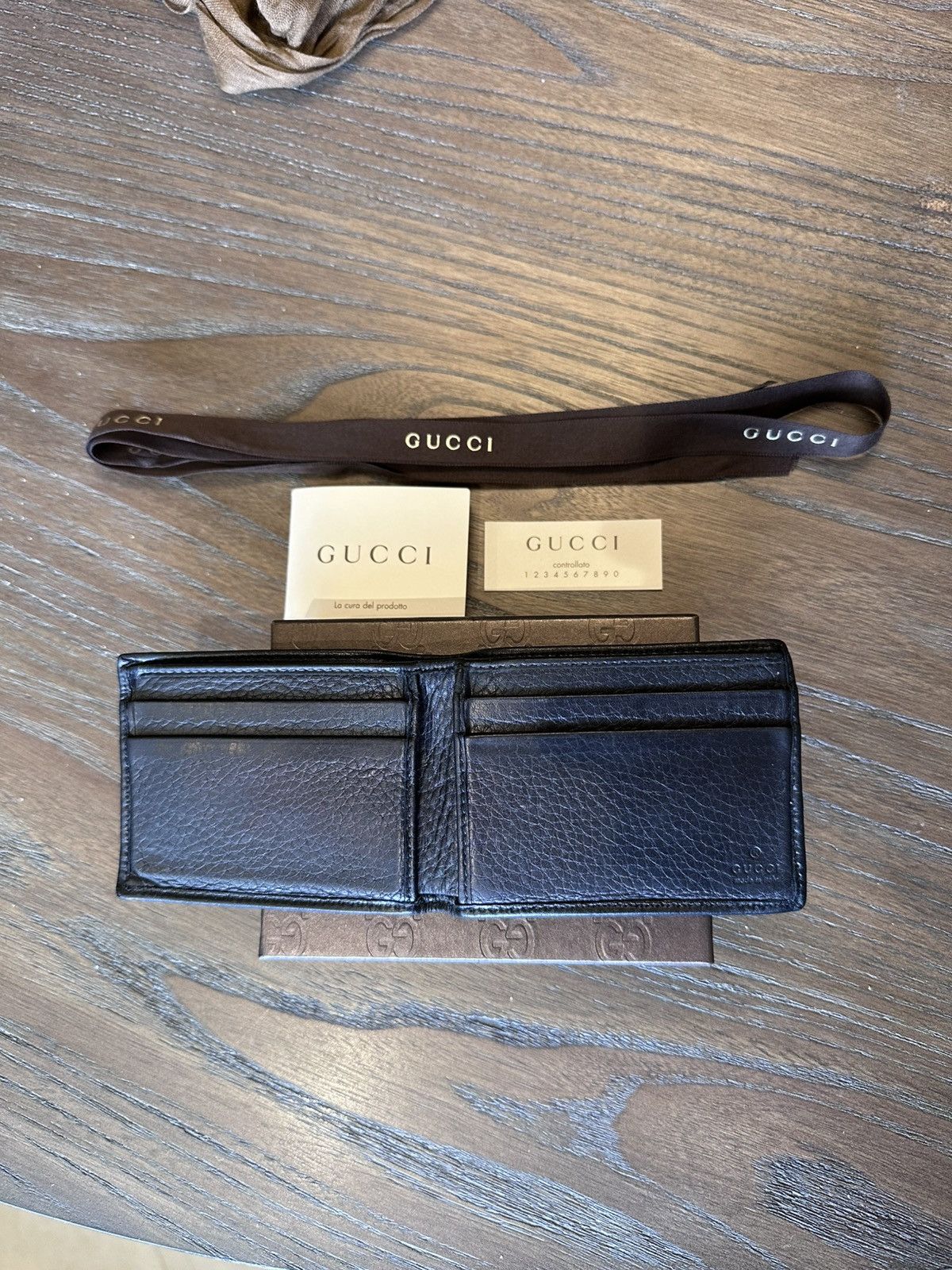 Gucci Gucci Bifold Leather Wallet Size ONE SIZE - 2 Thumbnail