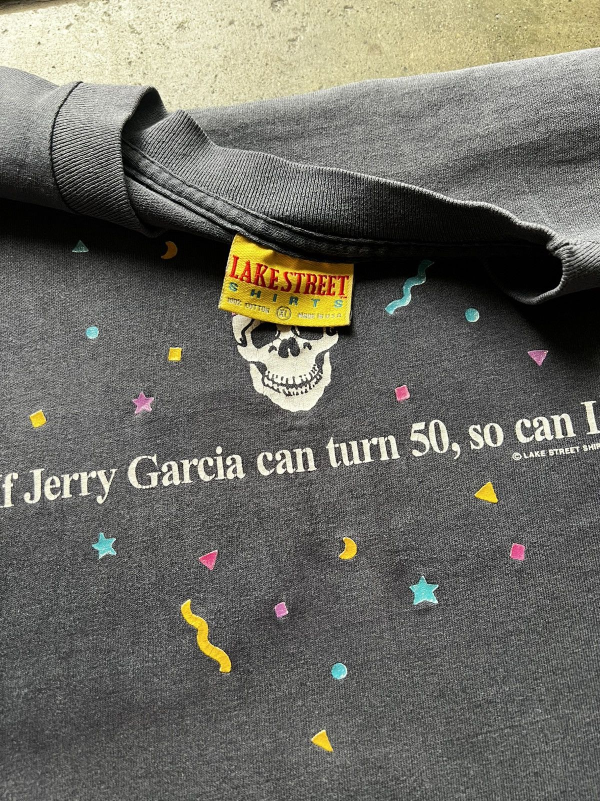 Vintage ‘90s If Jerry Garcia Can Turn 50 Band Tee Shirt Humor Parody Size US XL / EU 56 / 4 - 4 Thumbnail