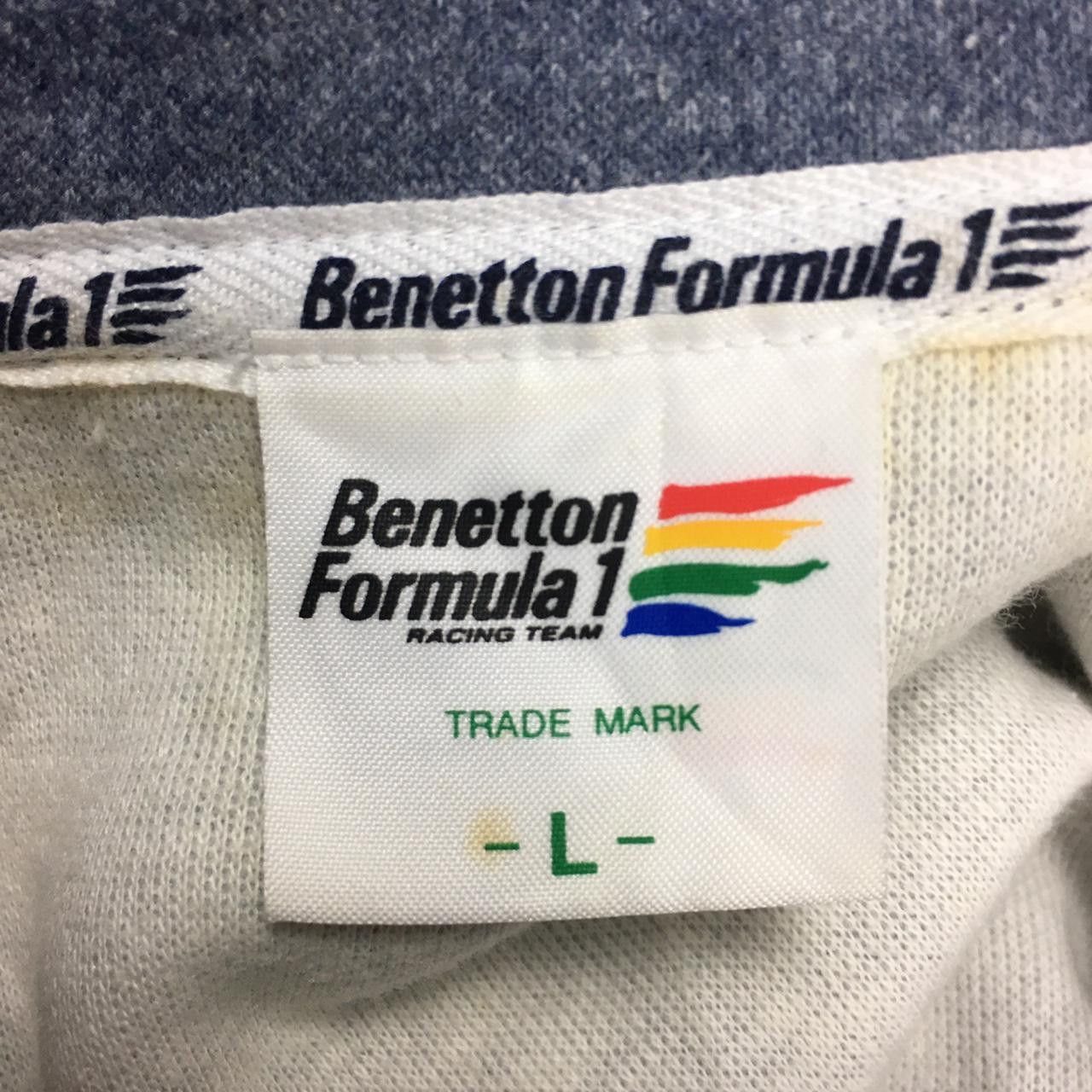 Benetton Vintage BENETTON FORMULA 1 Racing Team Long Sleeve Collar Size US L / EU 52-54 / 3 - 4 Thumbnail
