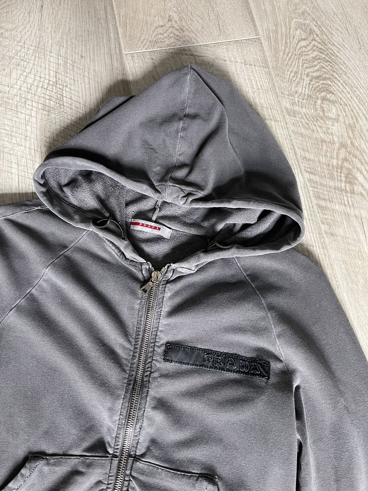 Prada Prada Zip Hoodie Woman Size XS Grey RIRI Vintage | Grailed 