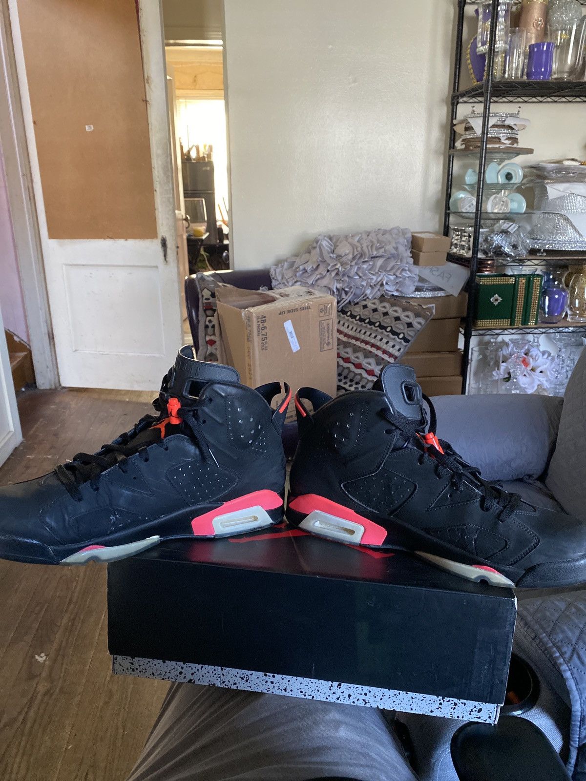 Jordan Brand Jordan 6 black infrared 2014 Size US 14 / EU 47 - 7 Thumbnail