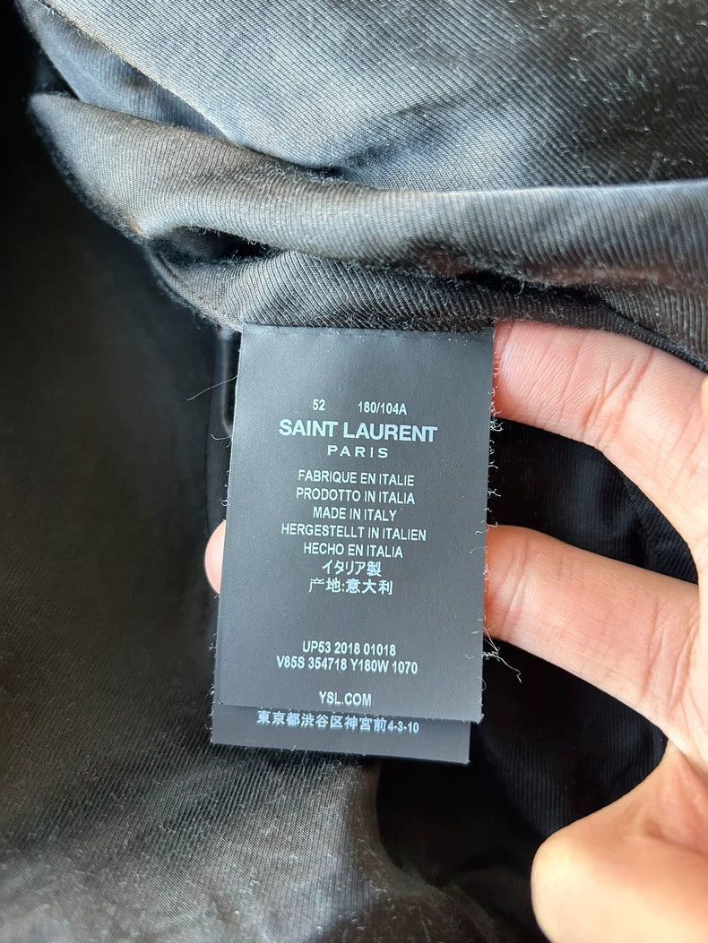 Saint Laurent Paris Saint Laurent Paris 18fw black and white baseball jacket-25 Size US L / EU 52-54 / 3 - 5 Thumbnail