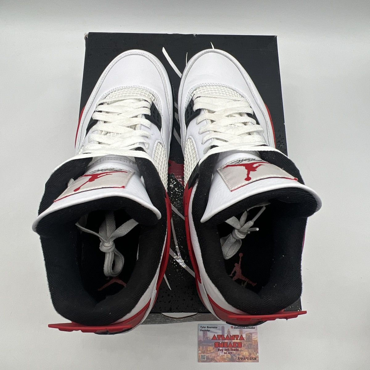 Jordan Brand Air Jordan 4 red cement Size US 13 / EU 46 - 7 Thumbnail
