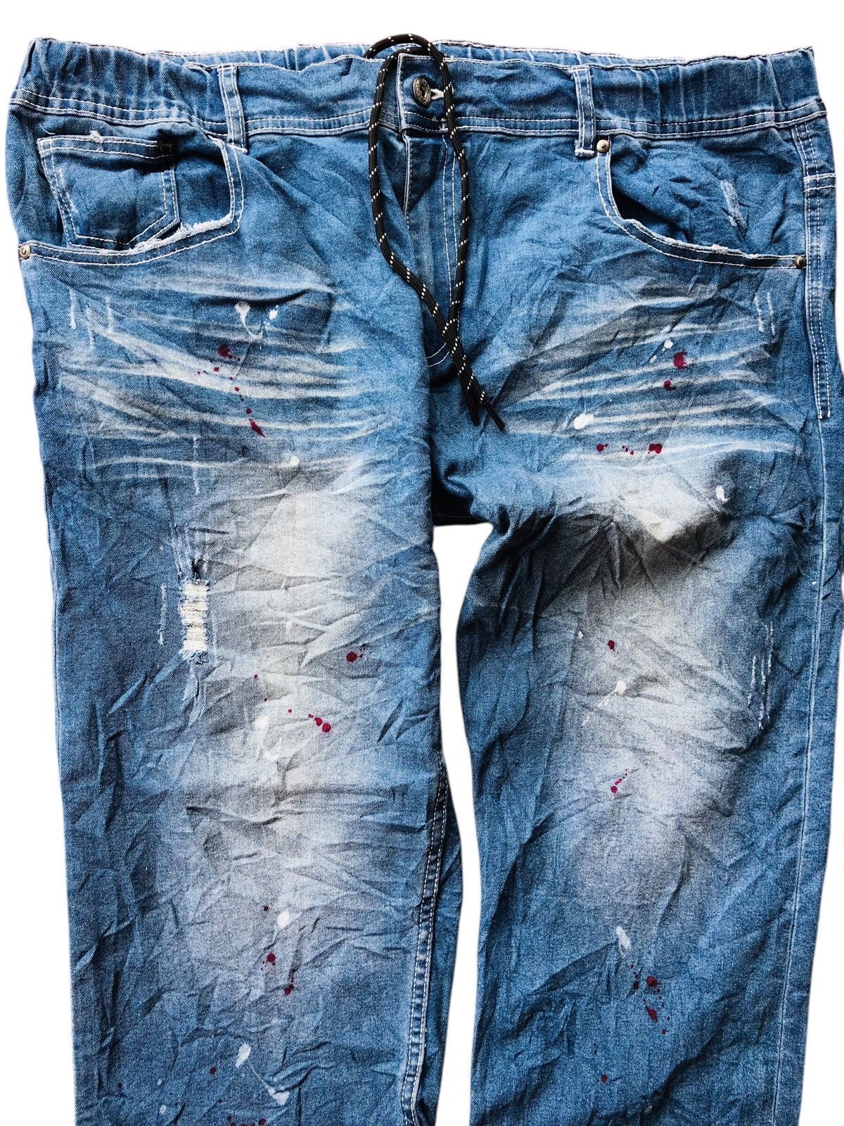 Japanese Brand Sureve distressed quarter short denim Size US 40 / EU 56 - 3 Thumbnail