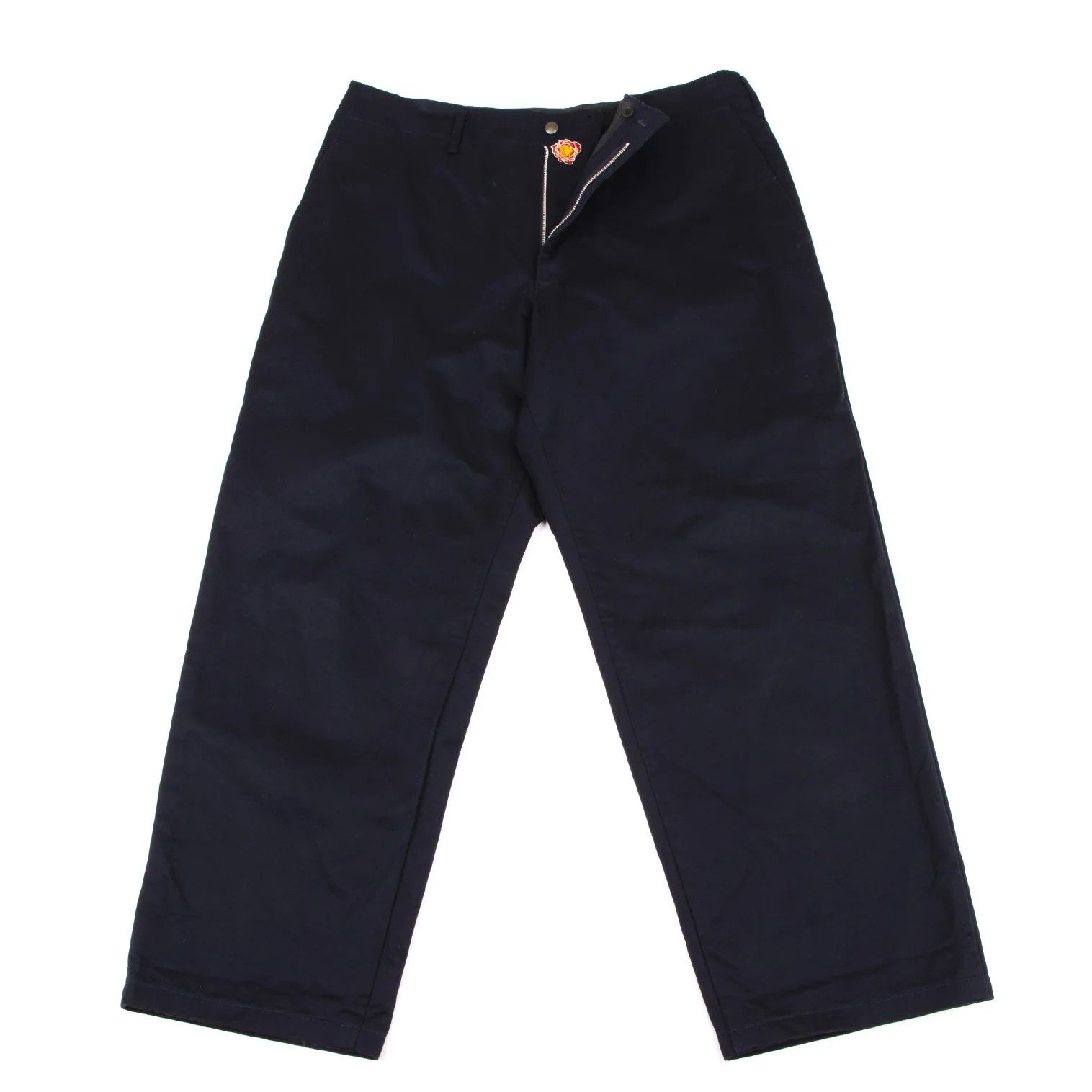 Yohji Yamamoto Yohji Yamamoto Cotton Rose Embroidery Pants Size US 34 / EU 50 - 1 Thumbnail