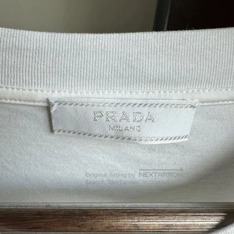 Prada Prada Summer XL Men's White Cotton T-Shirt. Size US XL / EU 56 / 4 - 3 Thumbnail